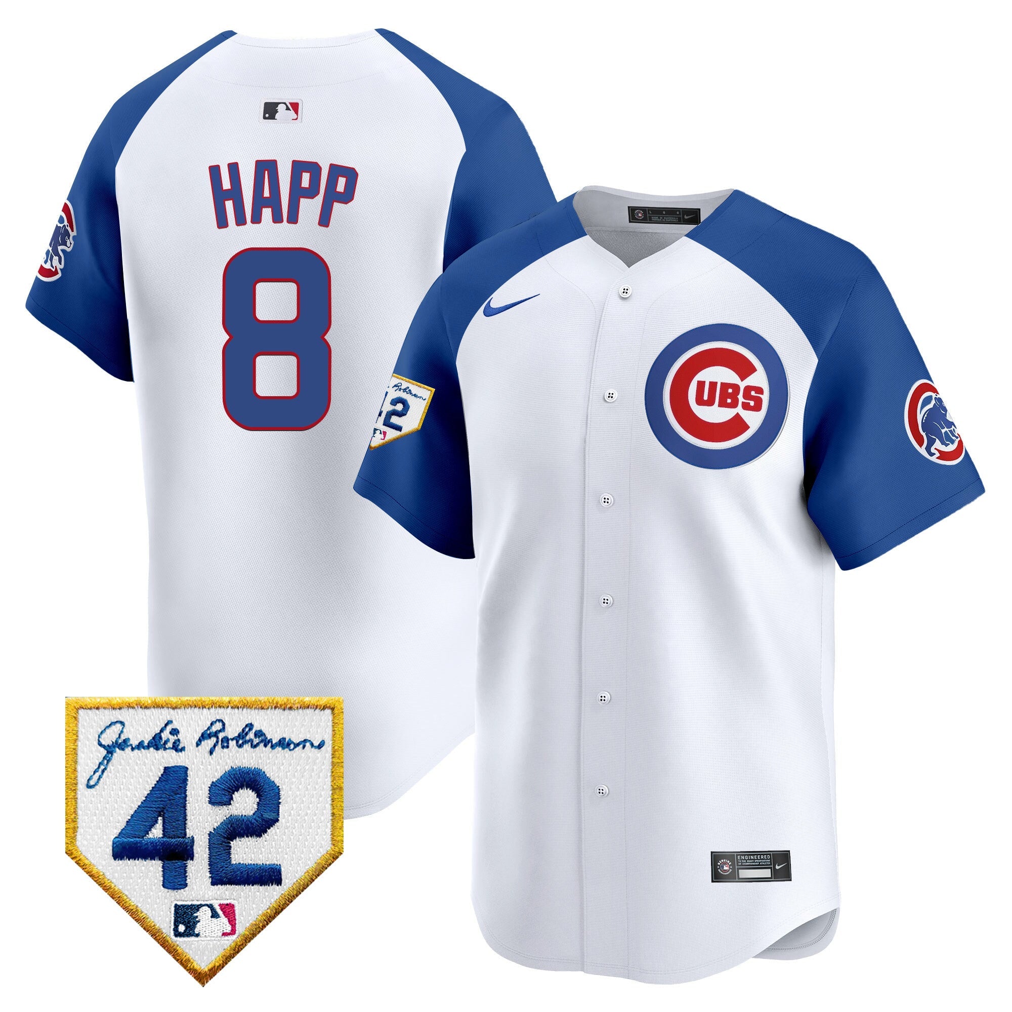 Men’s Chicago 2024 Jackie Robinson Patch Vapor Premier Limited Jersey V2