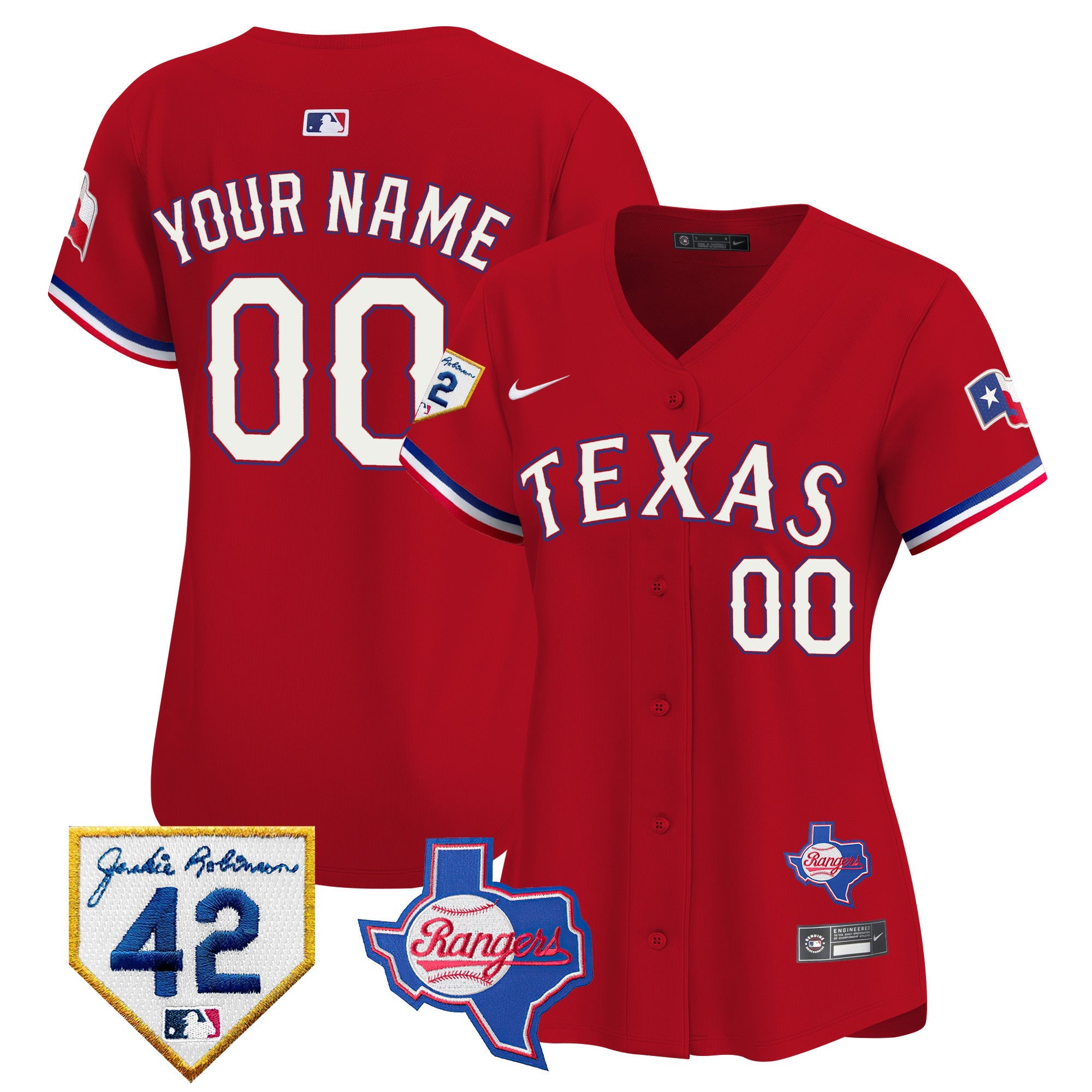 Texas 2024 Jackie Robinson Patch Vapor Premier Limited Custom Jersey