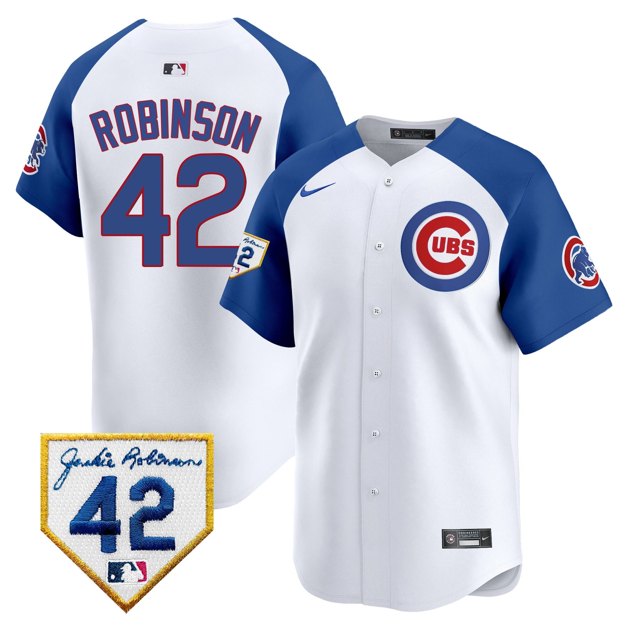 Men’s Chicago 2024 Jackie Robinson Patch Vapor Premier Limited Jersey V2