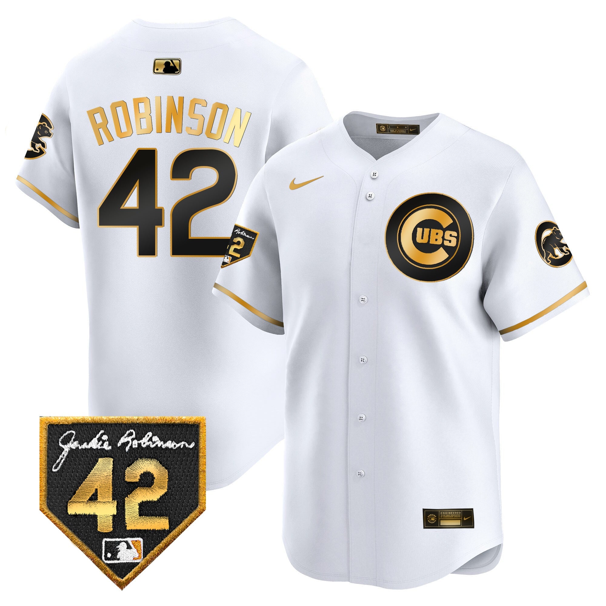 Men’s Chicago 2024 Jackie Robinson Patch Vapor Premier Limited Jersey V2