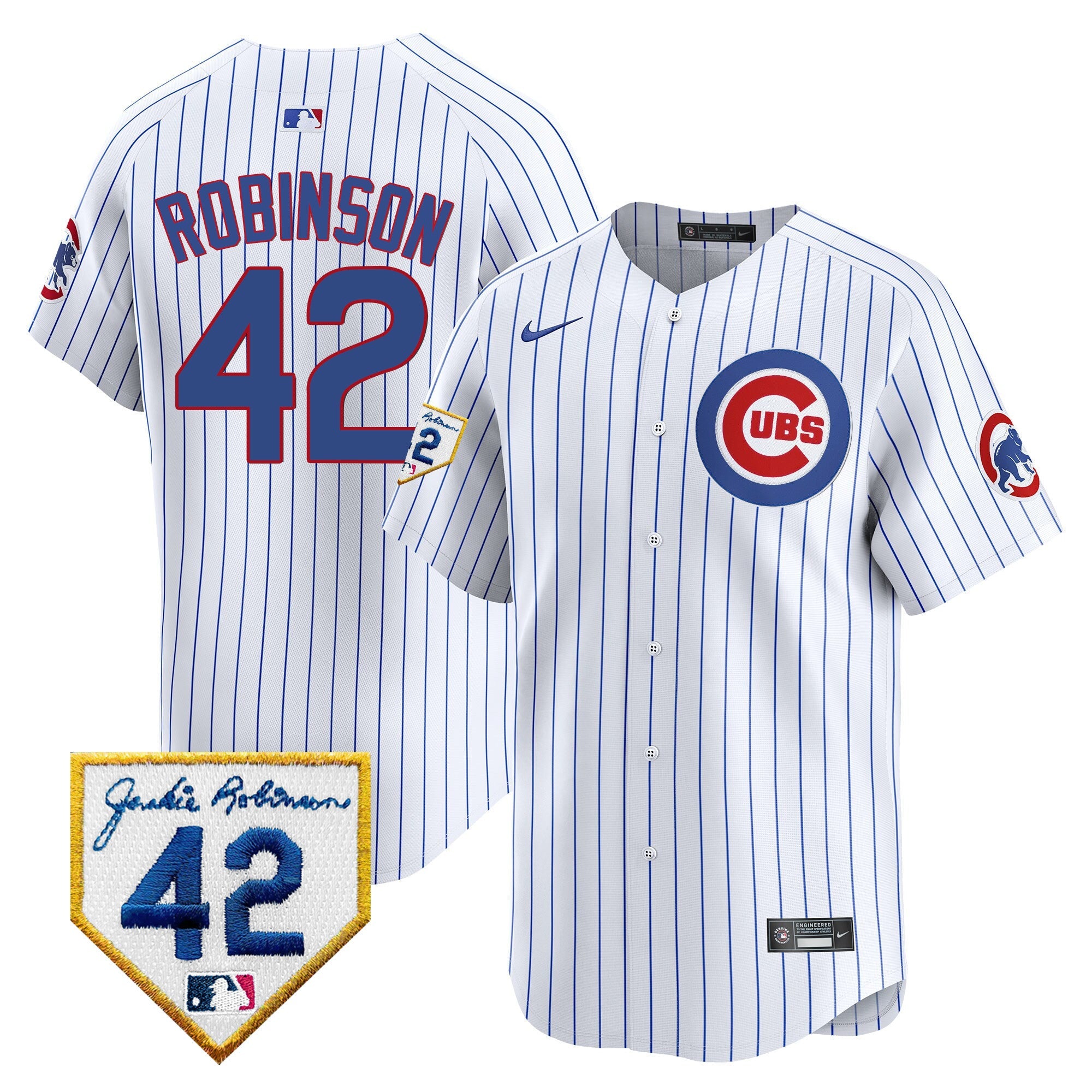 Men’s Chicago 2024 Jackie Robinson Patch Vapor Premier Limited Jersey V2