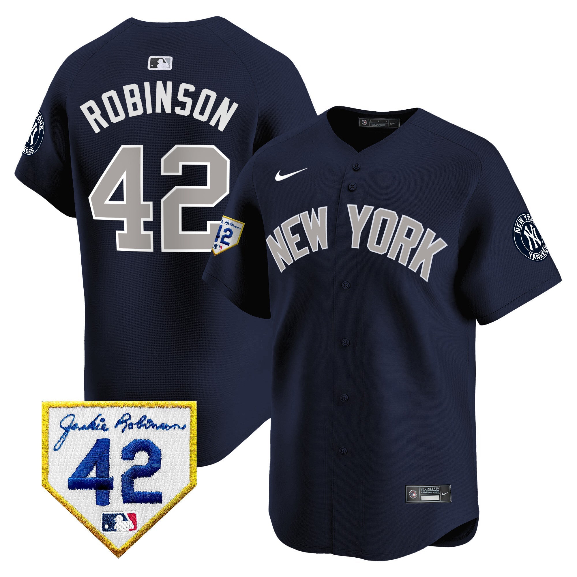 Men’s New York 2024 Jackie Robinson Patch Vapor Premier Limited Jersey