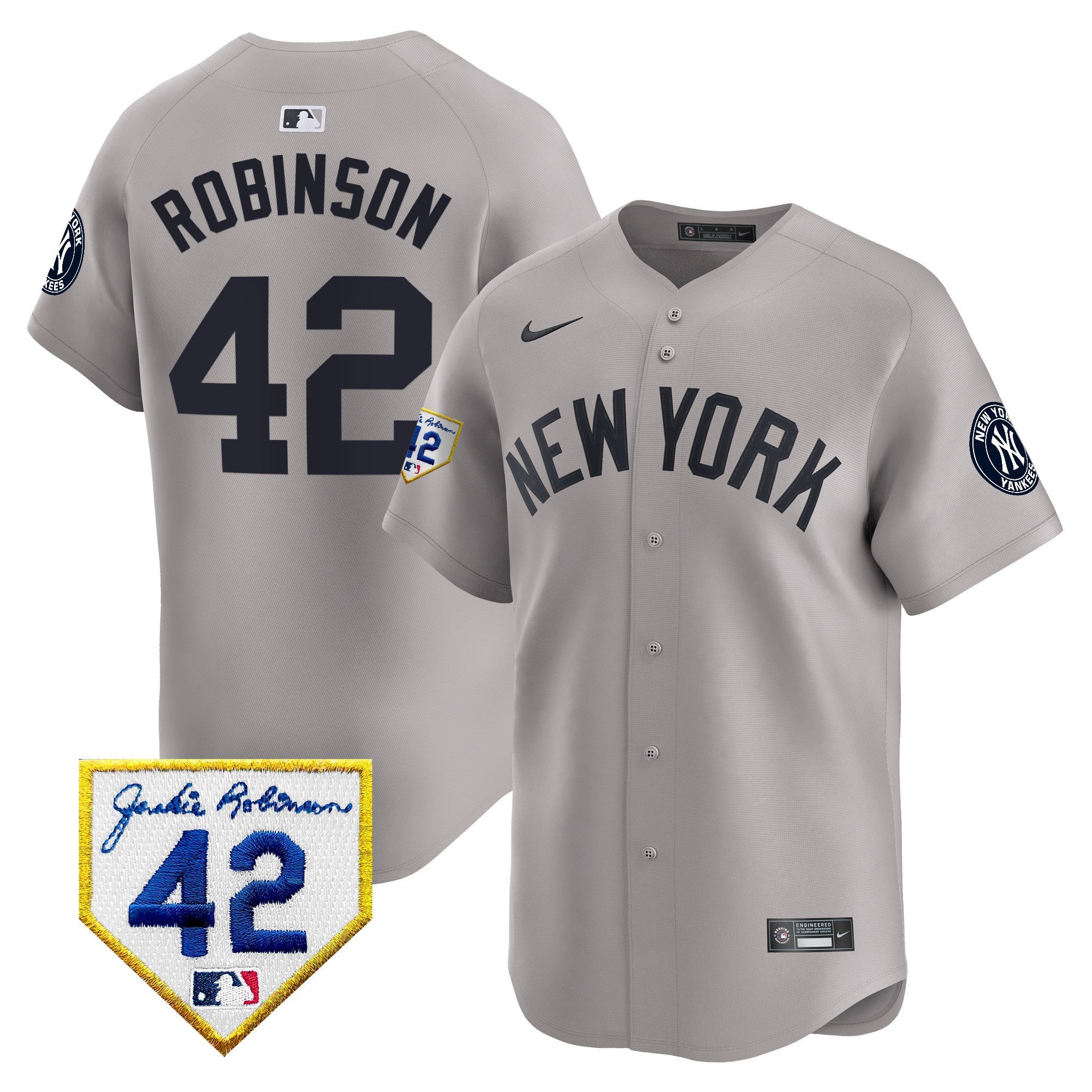 Men’s New York 2024 Jackie Robinson Patch Vapor Premier Limited Jersey
