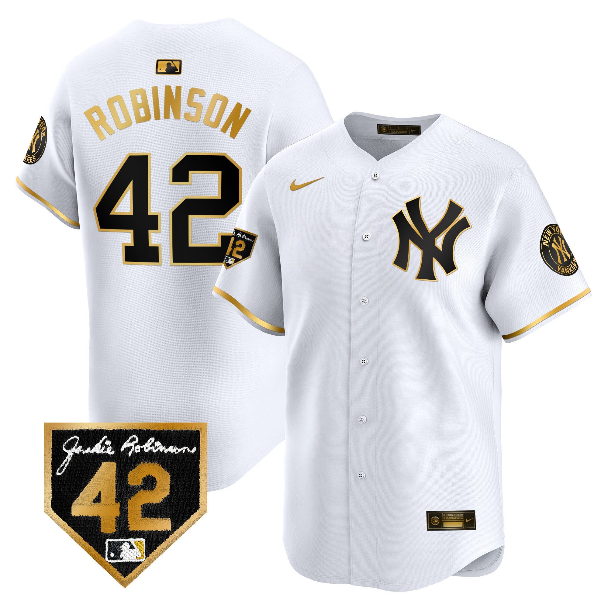 Men’s New York 2024 Jackie Robinson Patch Vapor Premier Limited Jersey