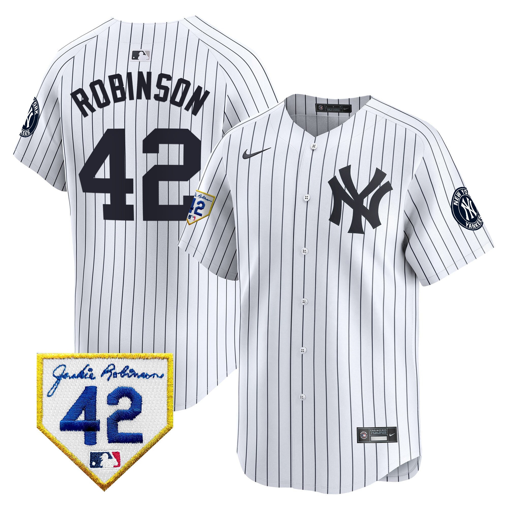 Men’s New York 2024 Jackie Robinson Patch Vapor Premier Limited Jersey