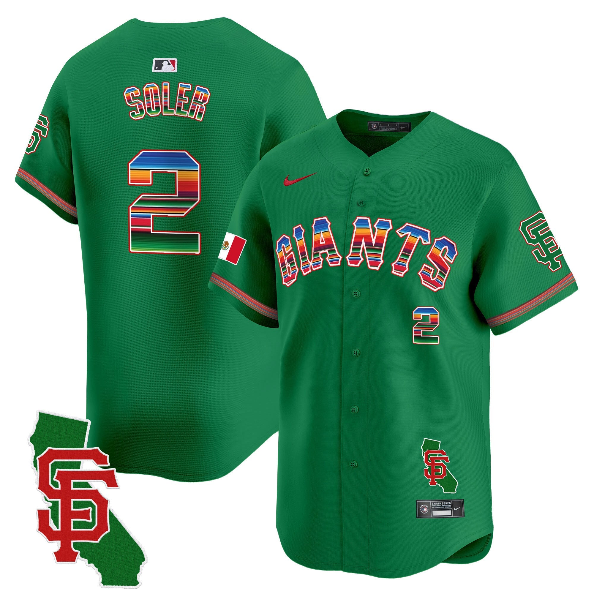 Men’s San Francisco Mexico California Patch Vapor Premier Limited Jersey