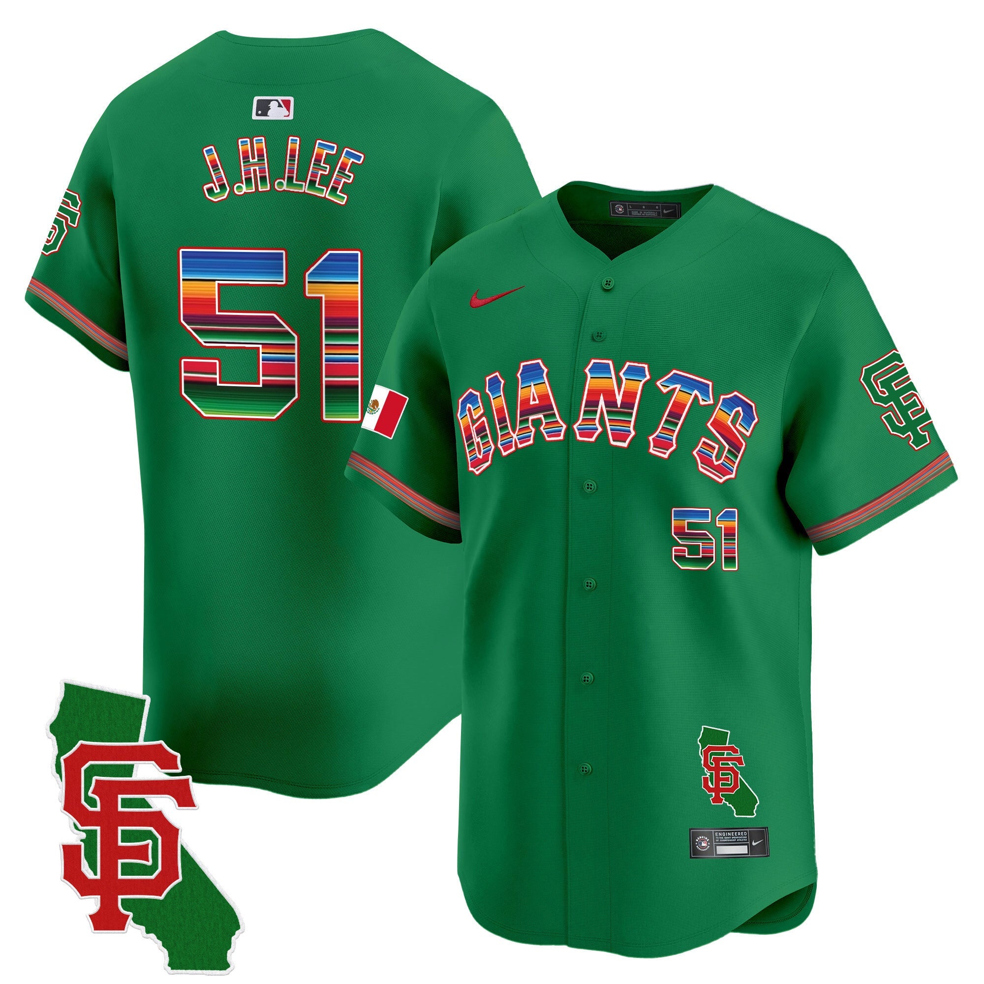 Men’s San Francisco Mexico California Patch Vapor Premier Limited Jersey