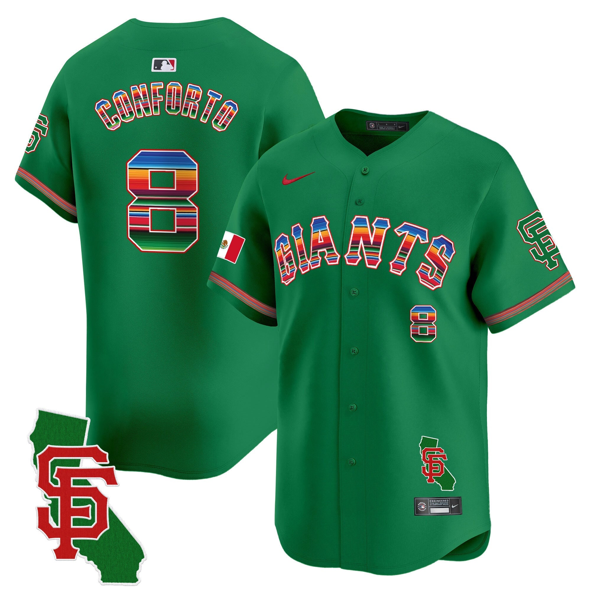 Men’s San Francisco Mexico California Patch Vapor Premier Limited Jersey