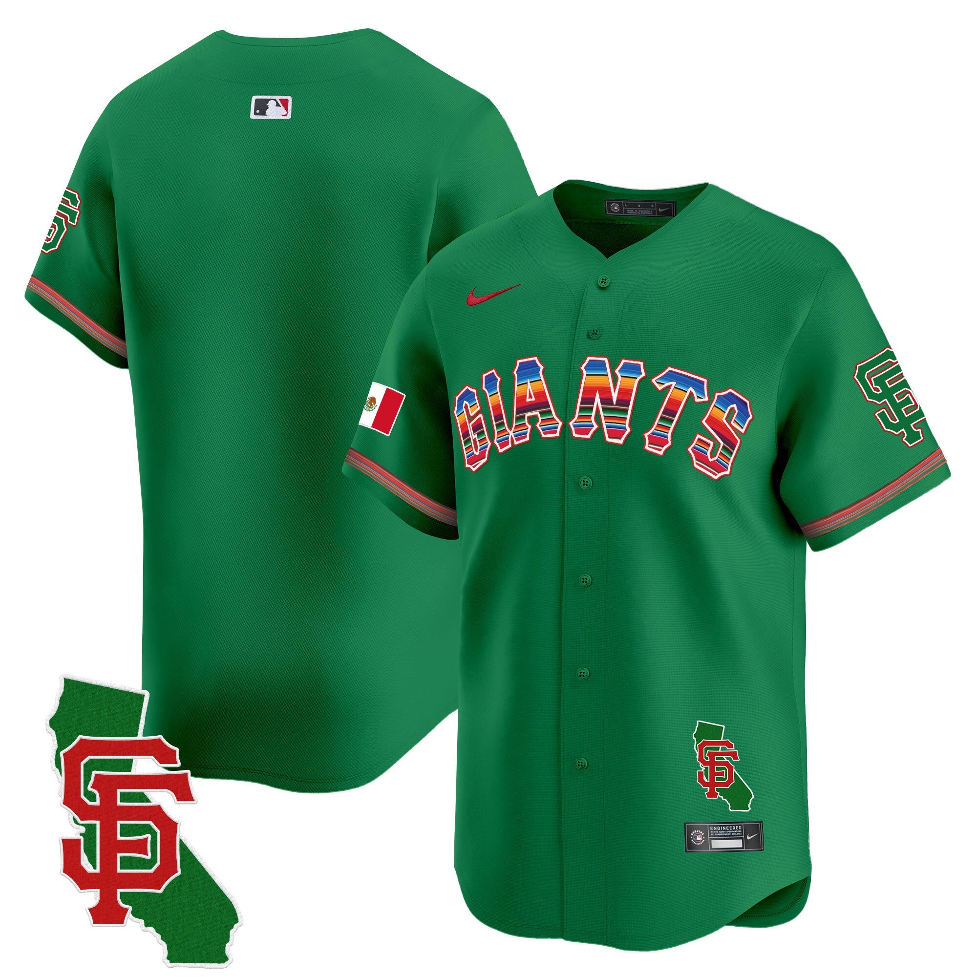 Men’s San Francisco Mexico California Patch Vapor Premier Limited Jersey
