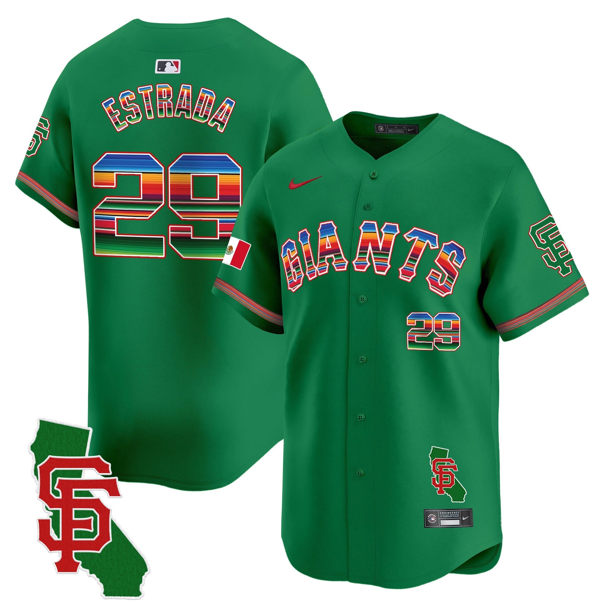 Men’s San Francisco Mexico California Patch Vapor Premier Limited Jersey
