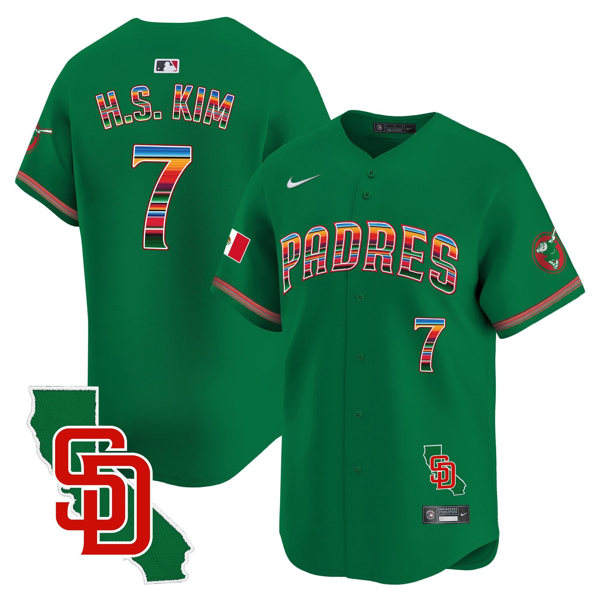 Men’s Mexico California Patch Vapor Premier Limited Jersey