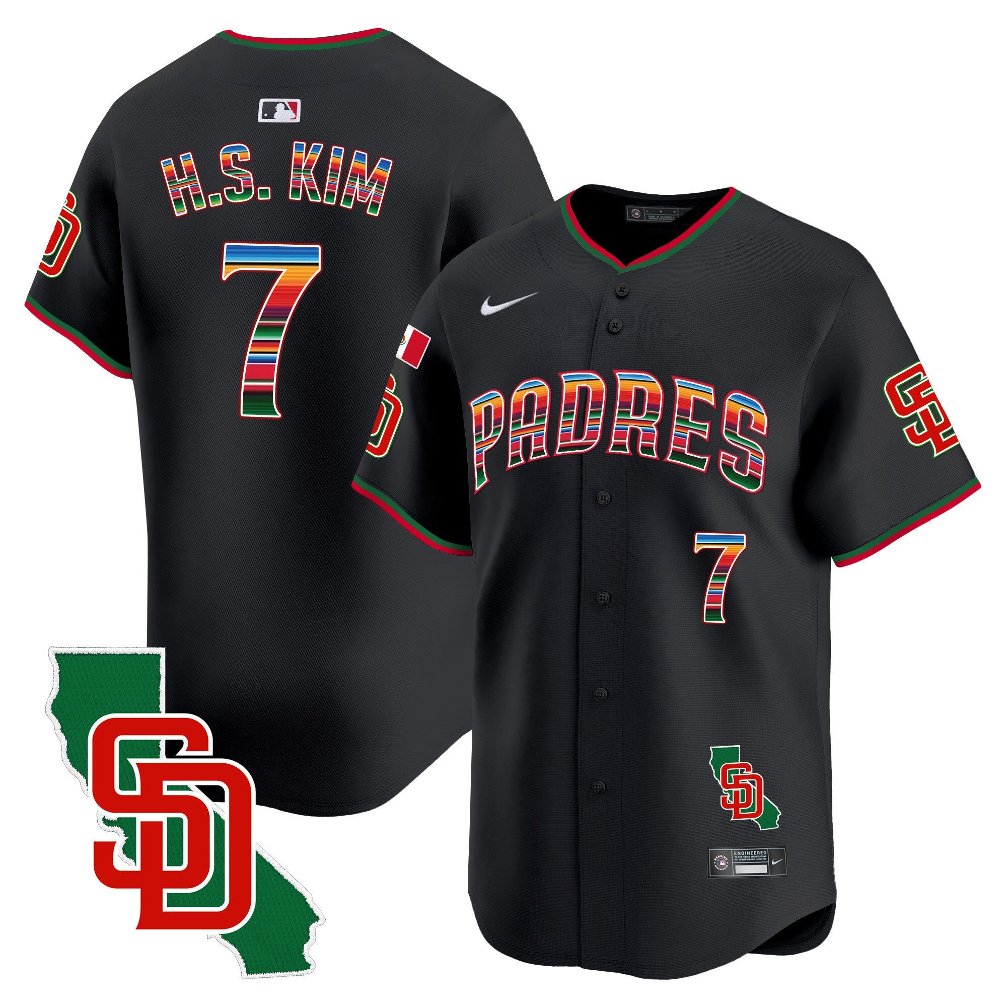 Men’s Mexico California Patch Vapor Premier Limited Jersey V3