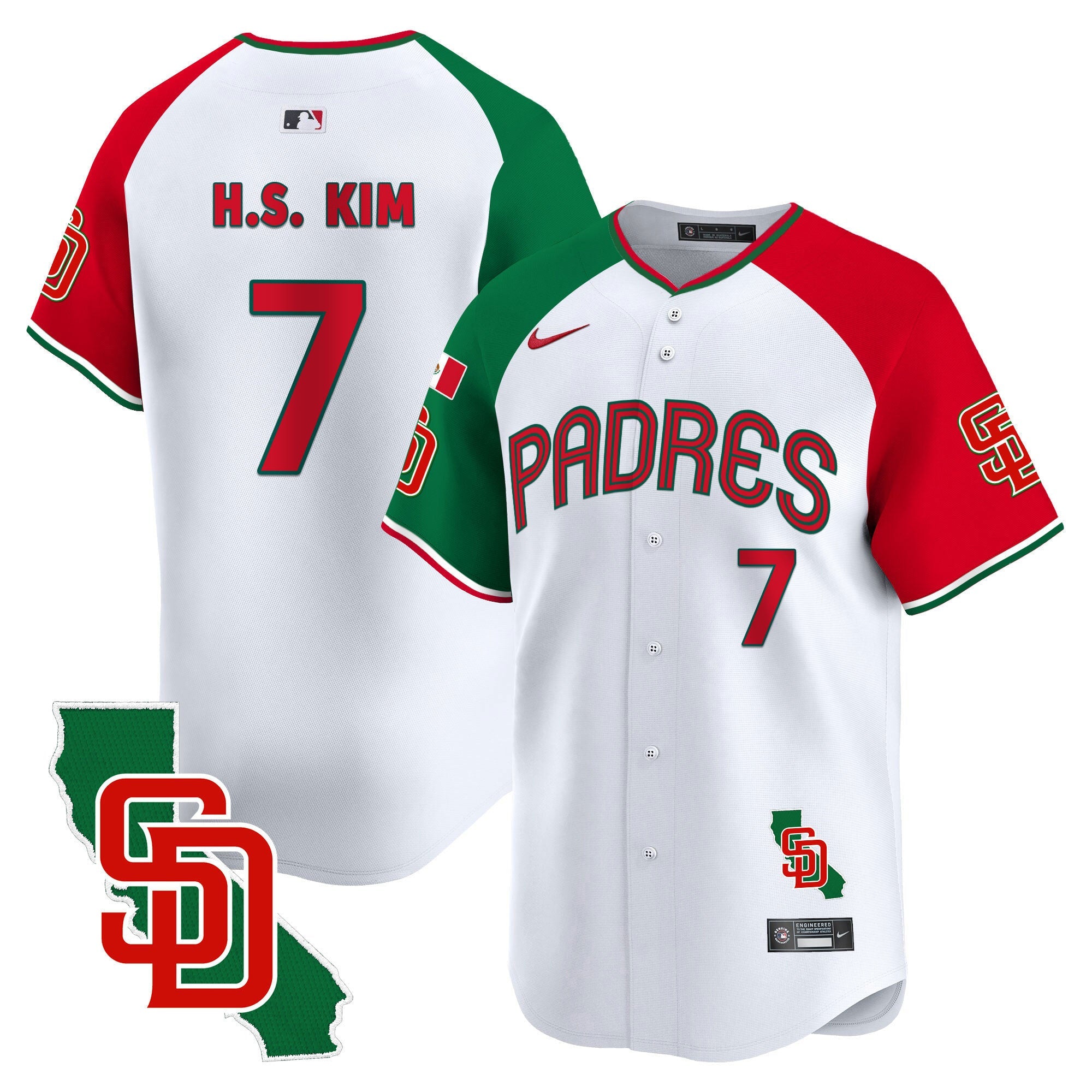Men’s Mexico California Patch Vapor Premier Limited Jersey V4