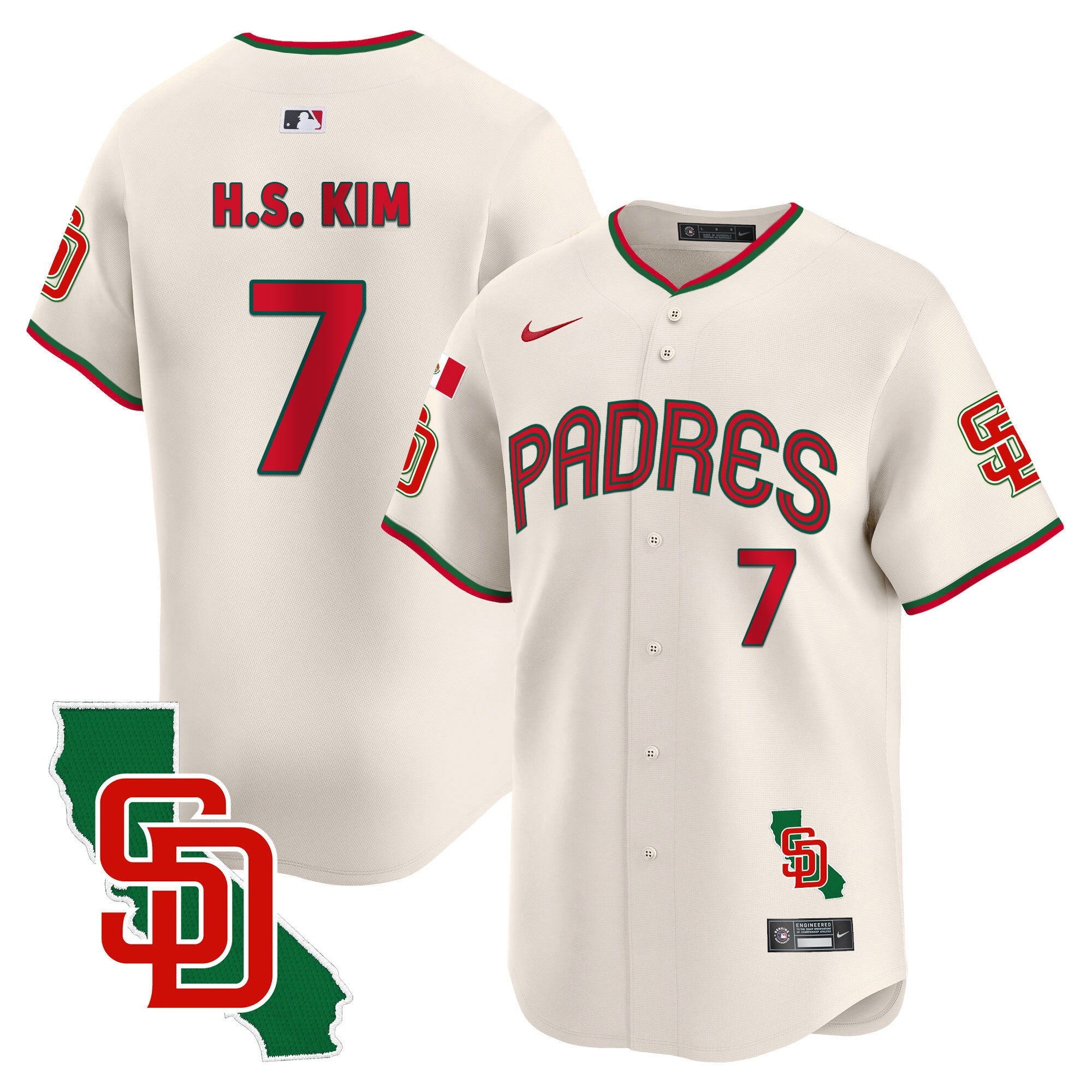 Men’s Mexico California Patch Vapor Premier Limited Jersey V4