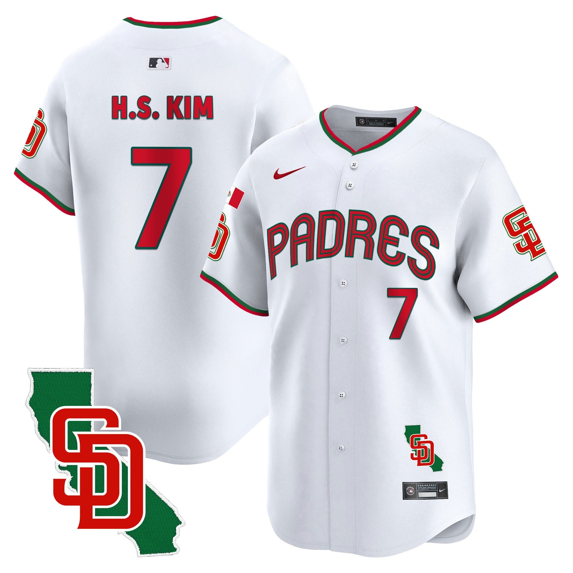 Men’s Mexico California Patch Vapor Premier Limited Jersey V4