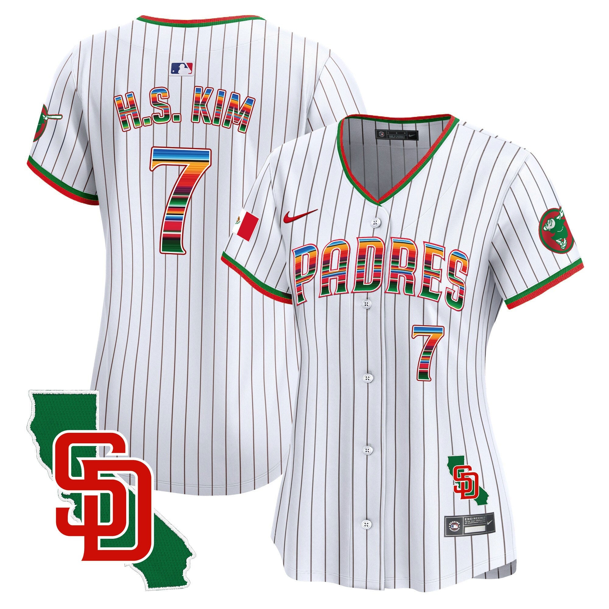 Women’s Mexico California Patch Vapor Premier Limited Jersey