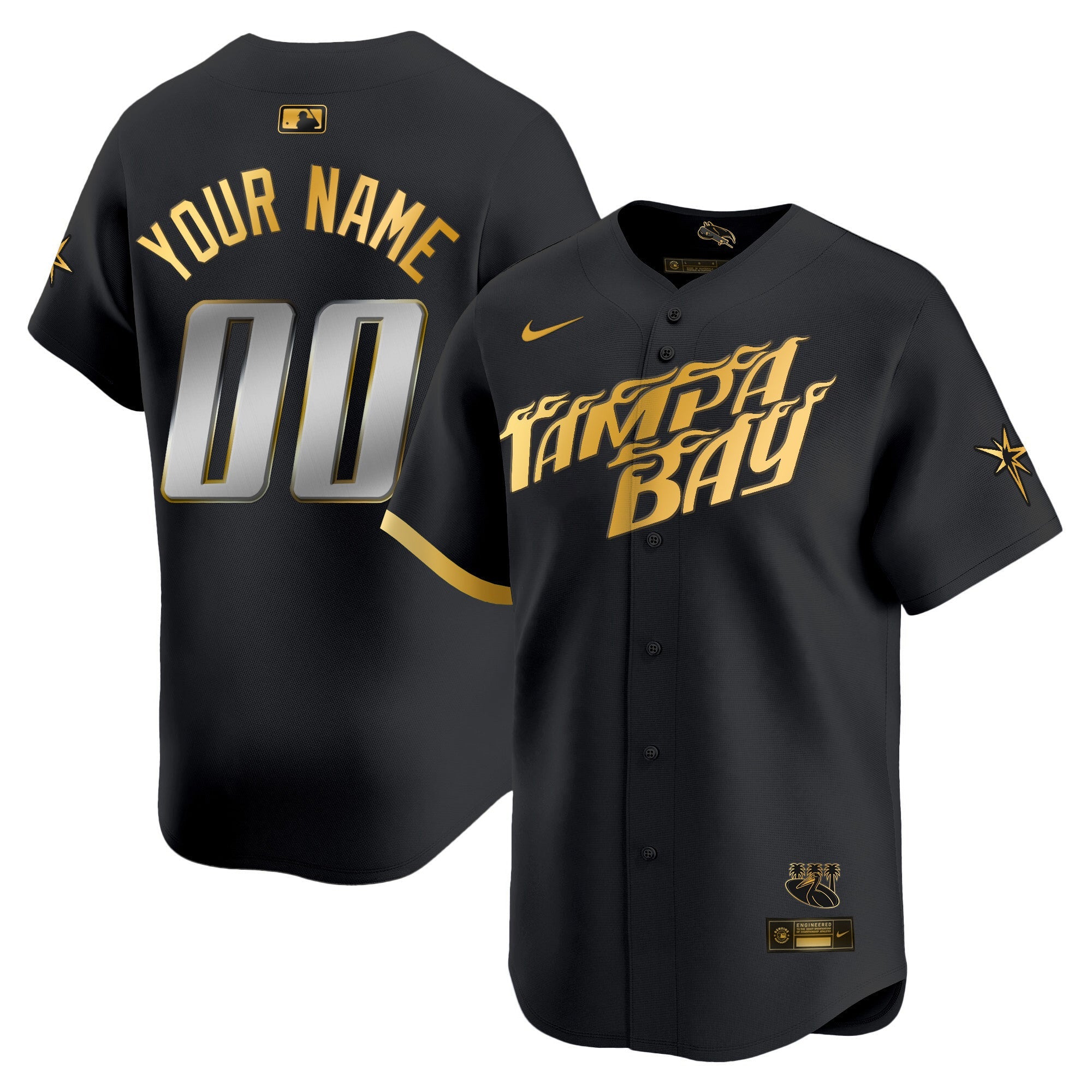 Tampa Bay 2024 City Connect Vapor Premier Limited Custom Jersey – Charcoal
