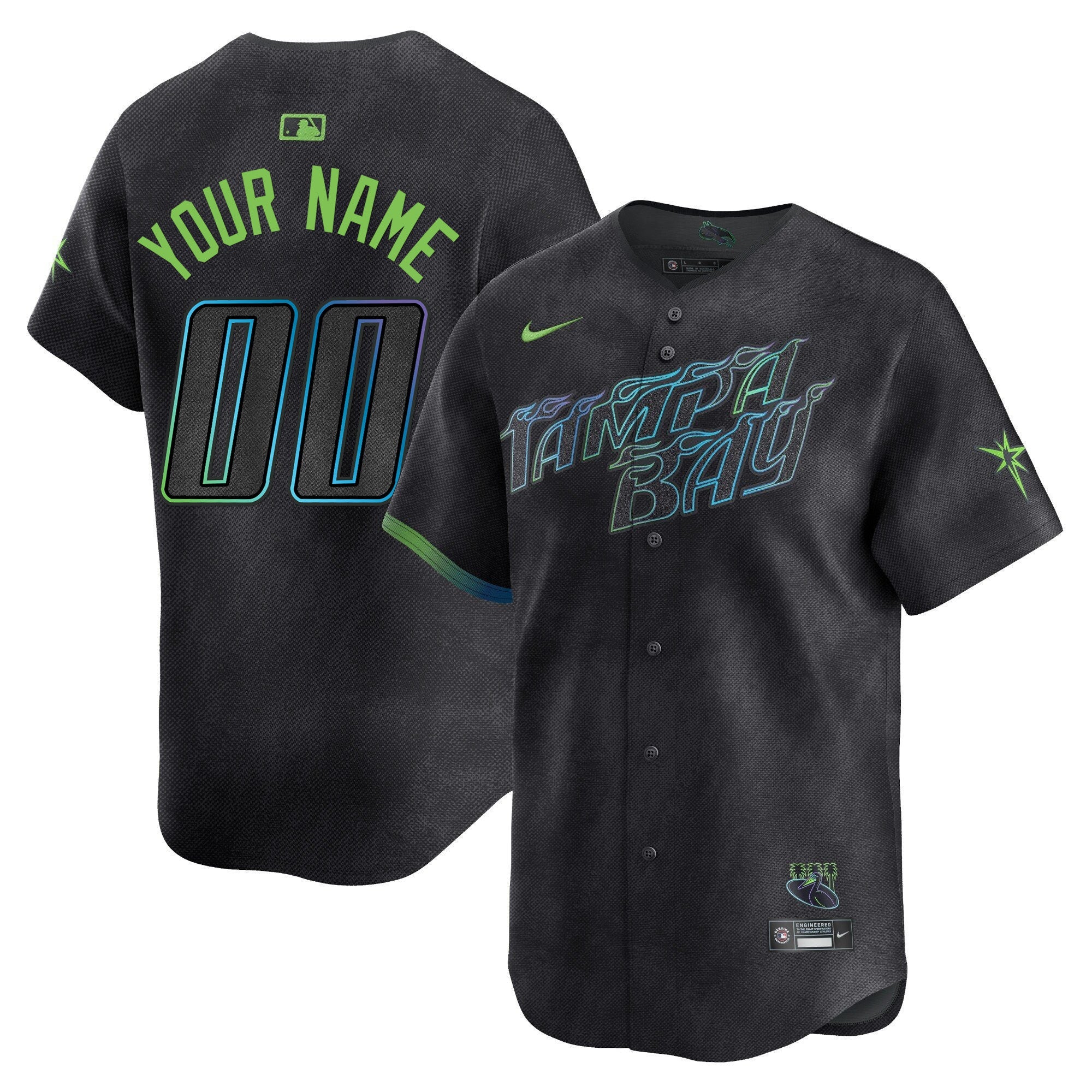 Tampa Bay 2024 City Connect Vapor Premier Limited Custom Jersey – Charcoal