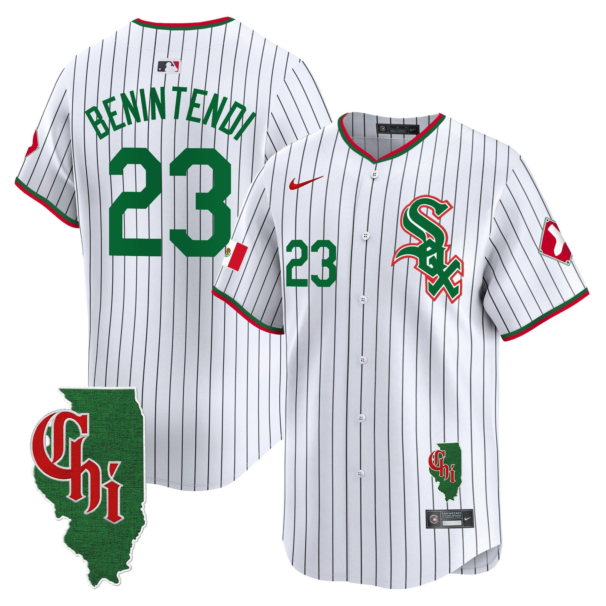 Men’s Chicago Mexico Vapor Premier Limited Jersey – Illinois Patch