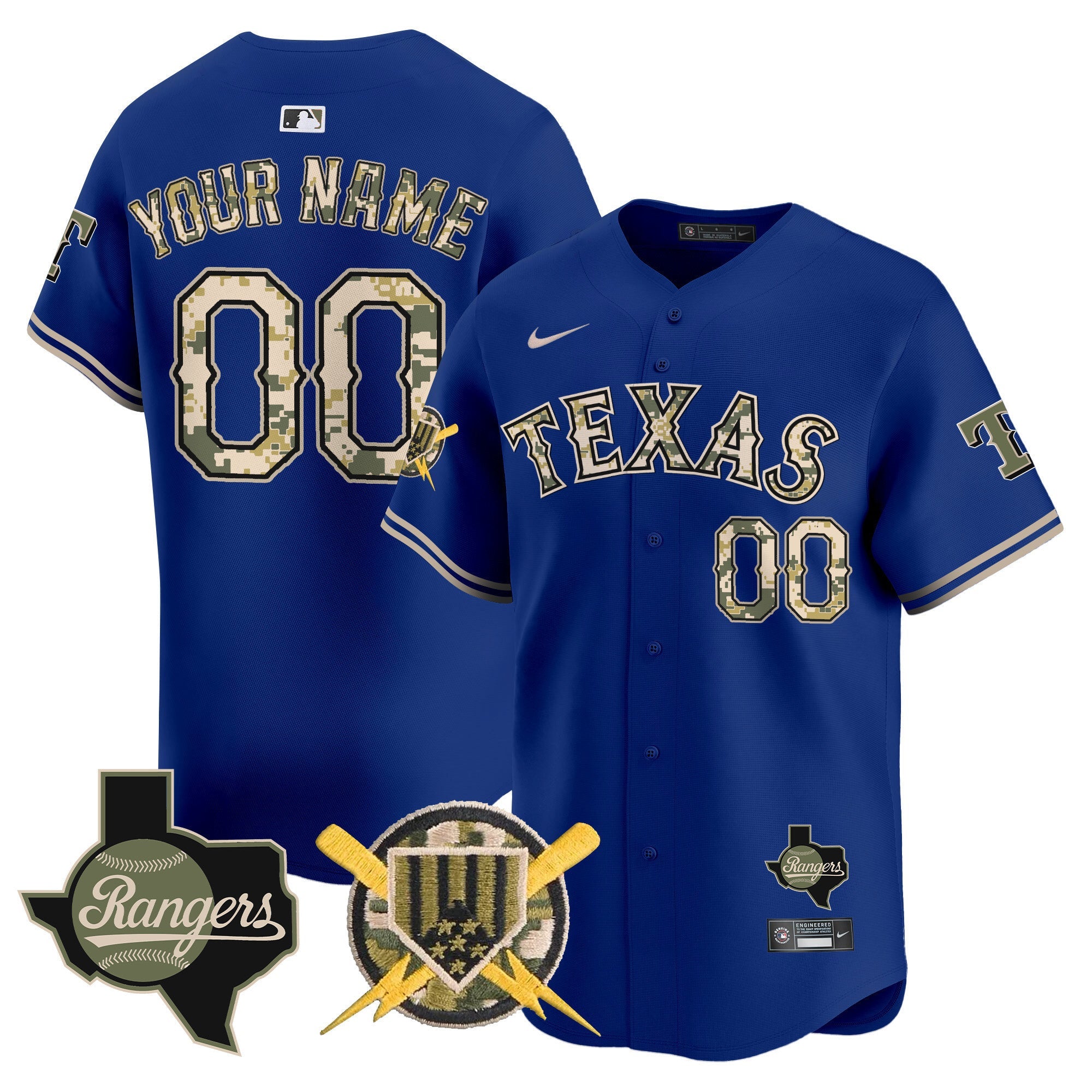 Texas Armed Forces Day Vapor Premier Limited Custom Jersey