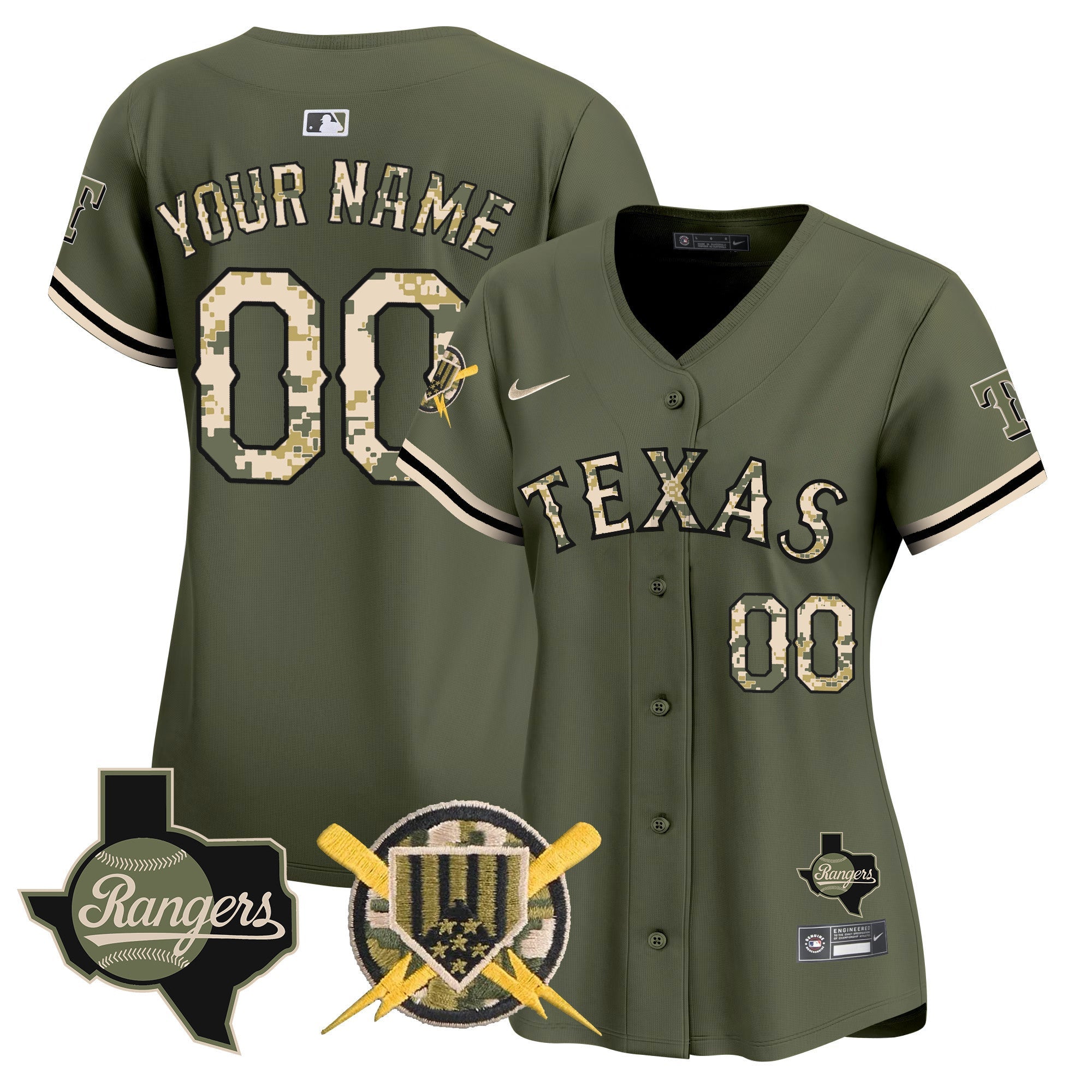 Texas Armed Forces Day Vapor Premier Limited Custom Jersey