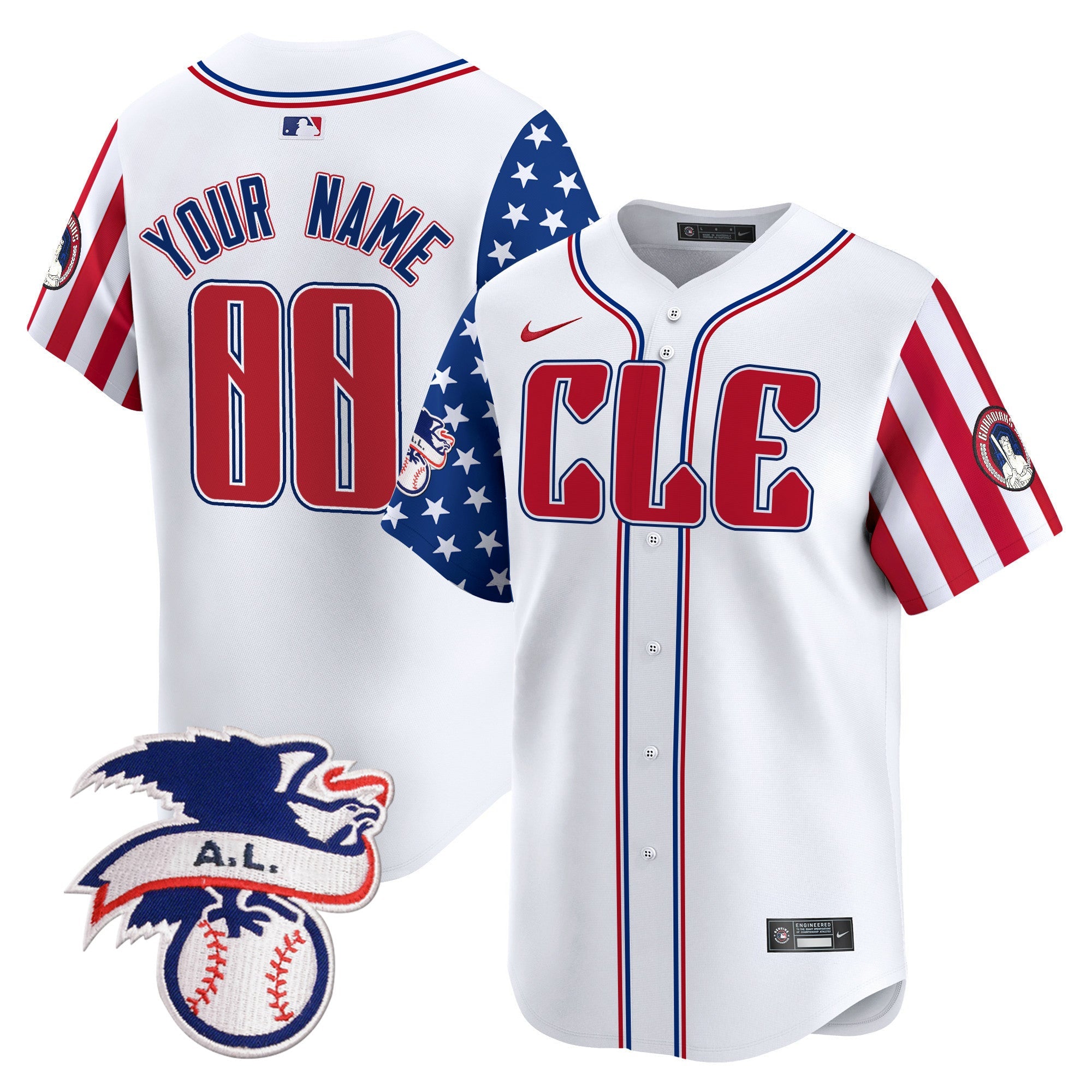 Cleveland 2024 Fourth of July Vapor Premier Limited Custom Jersey