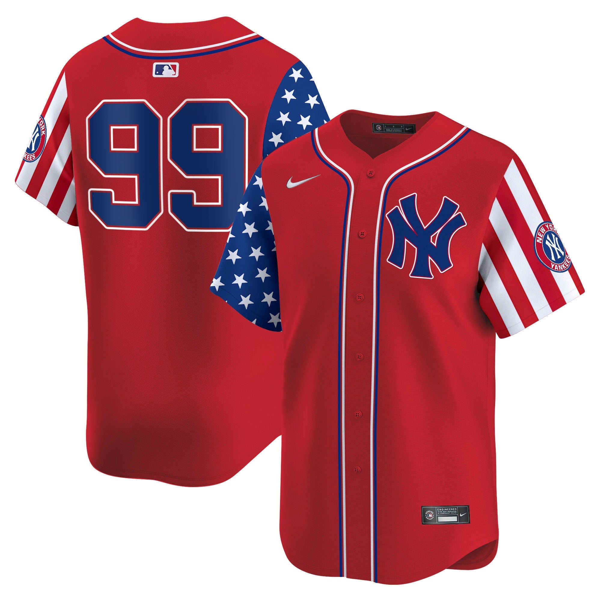 Aaron Judge New York 2024 Independence Day Vapor Premier Limited Jersey