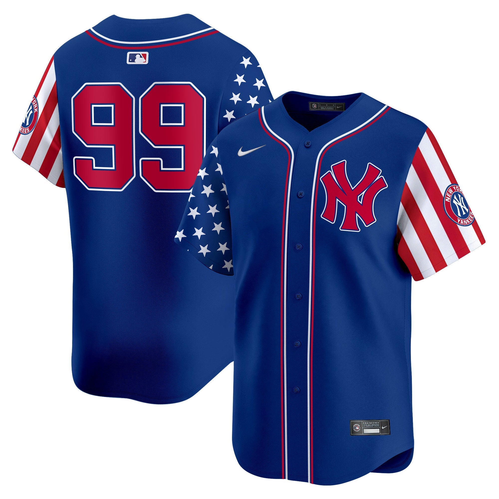 Aaron Judge New York 2024 Independence Day Vapor Premier Limited Jersey