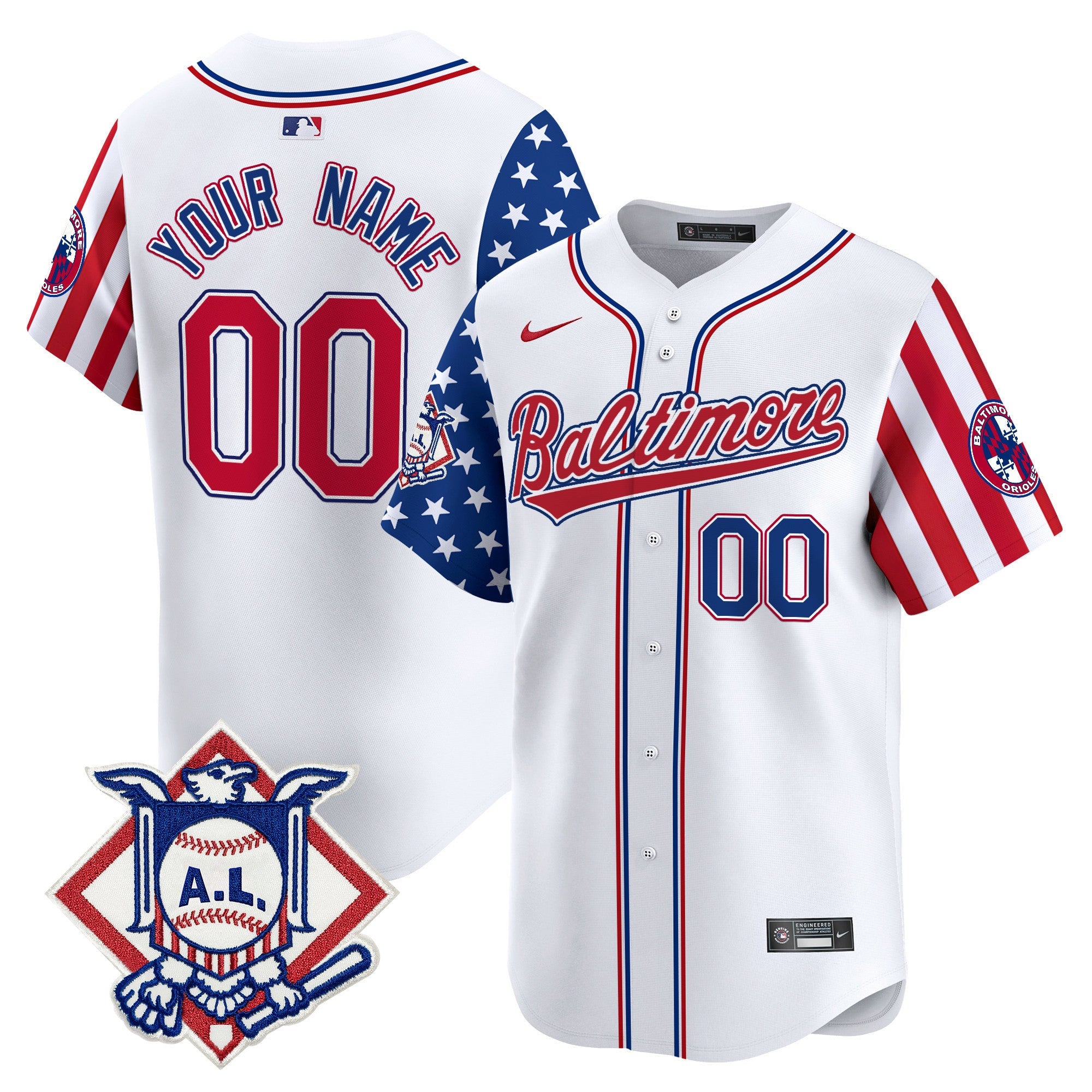Baltimore 2024 Fourth of July Vapor Premier Limited Custom Jersey