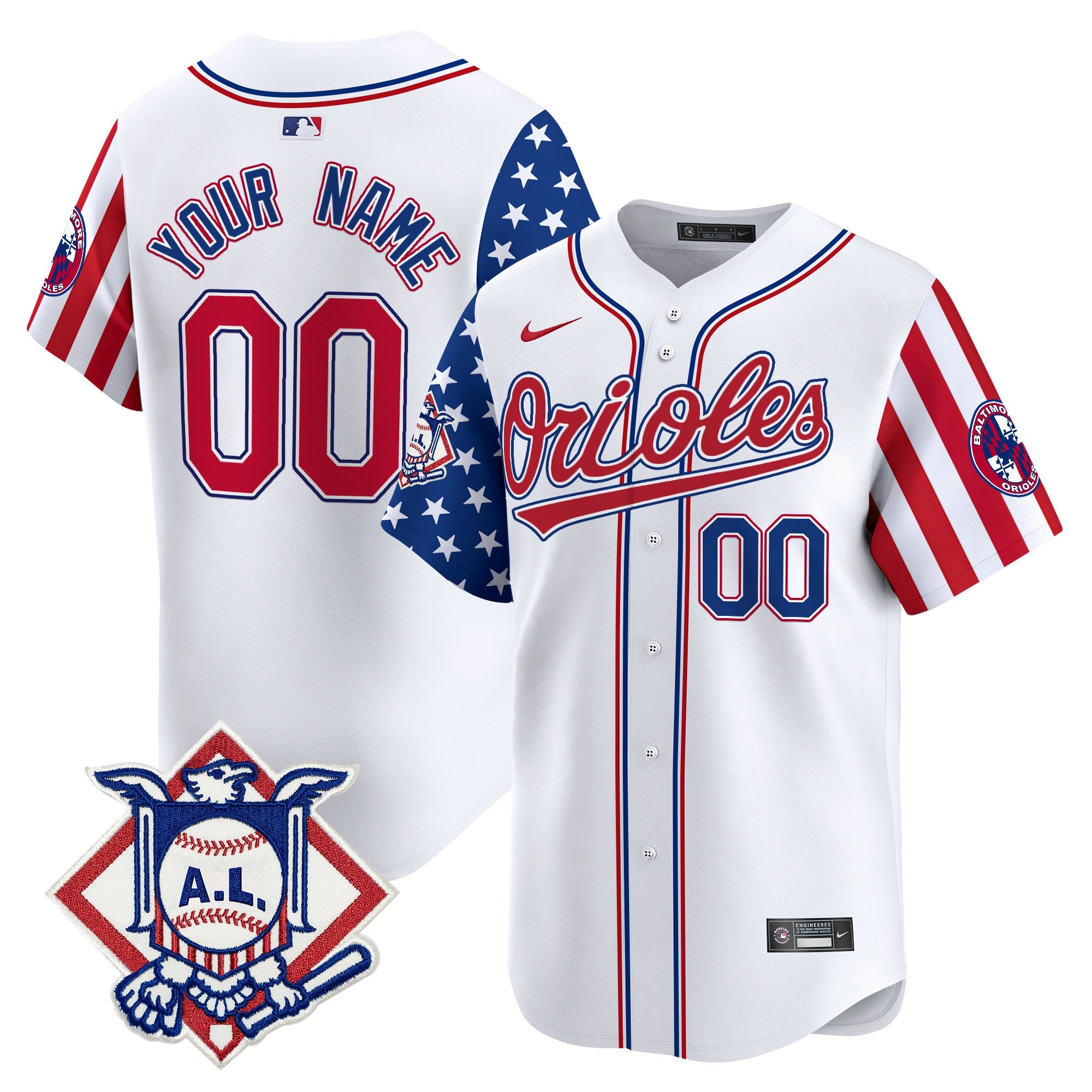 Baltimore 2024 Fourth of July Vapor Premier Limited Custom Jersey