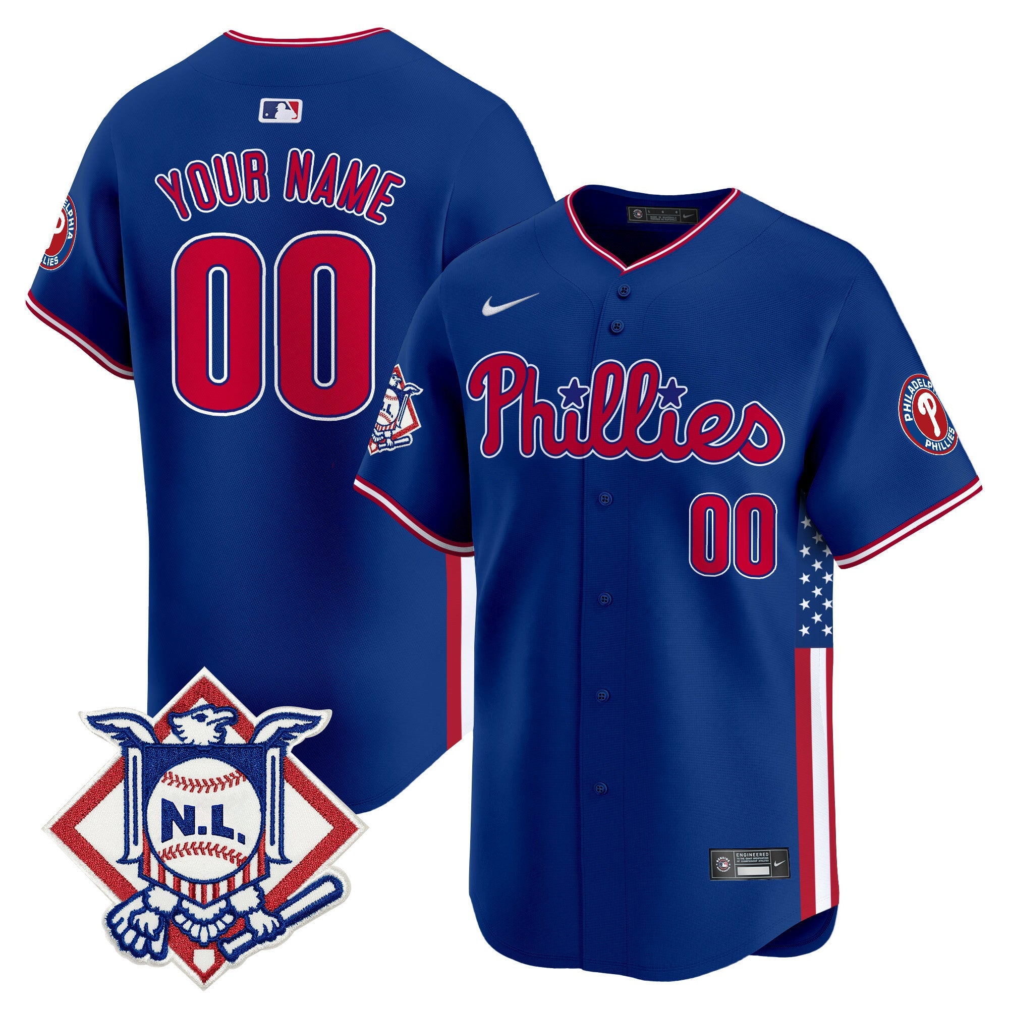2024 Fourth of July Vapor Premier Limited Custom Jersey V4
