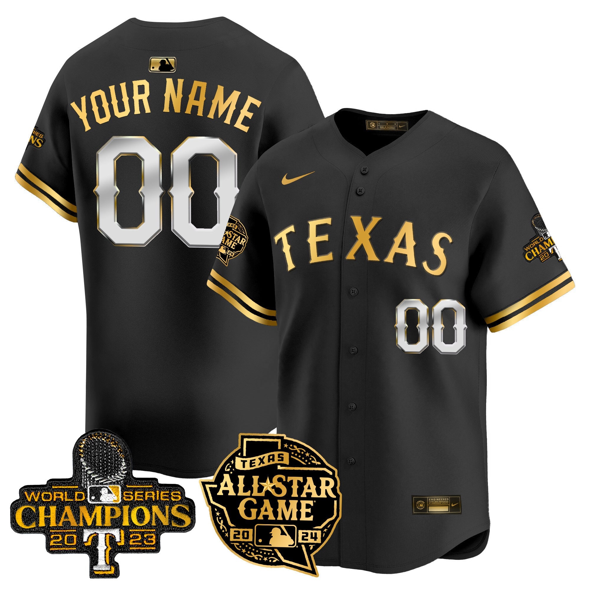 Texas 2024 All Star Game Patch Vapor Premier Limited Custom Jersey
