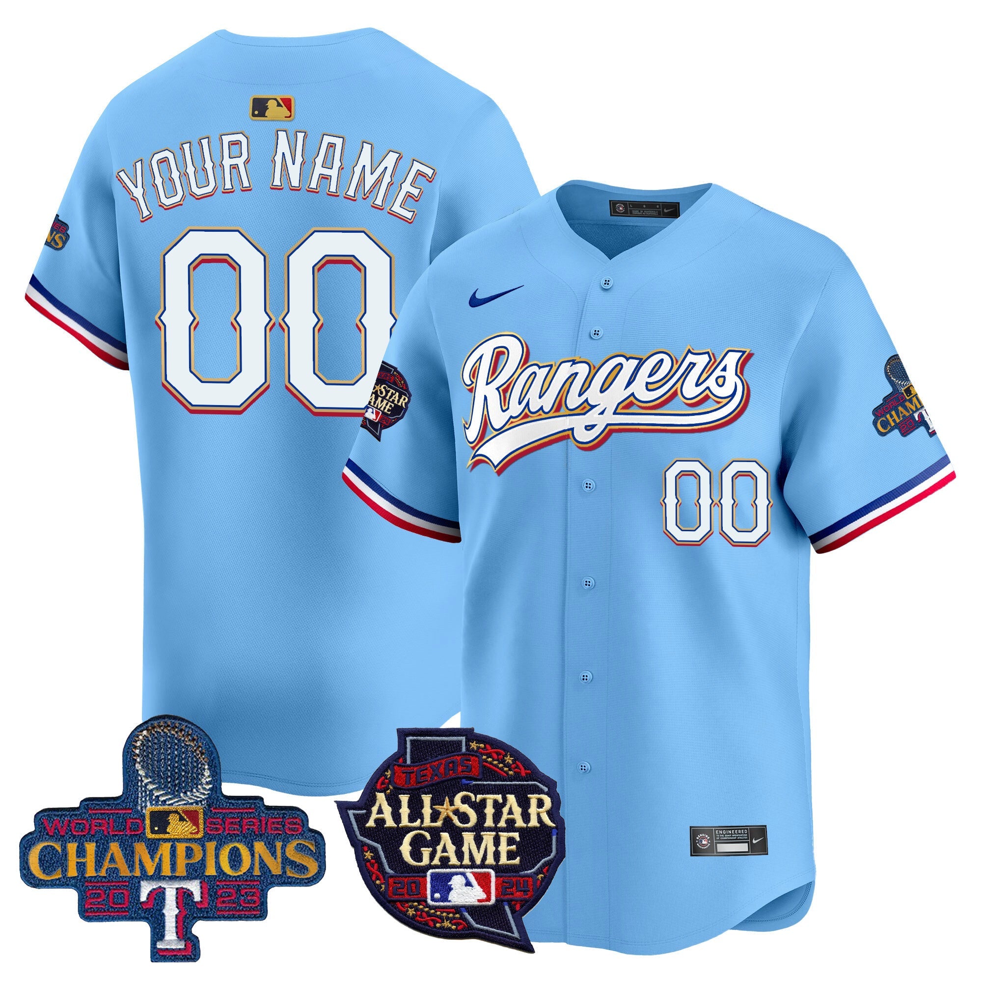 Texas 2024 All Star Game Patch Vapor Premier Limited Custom Jersey