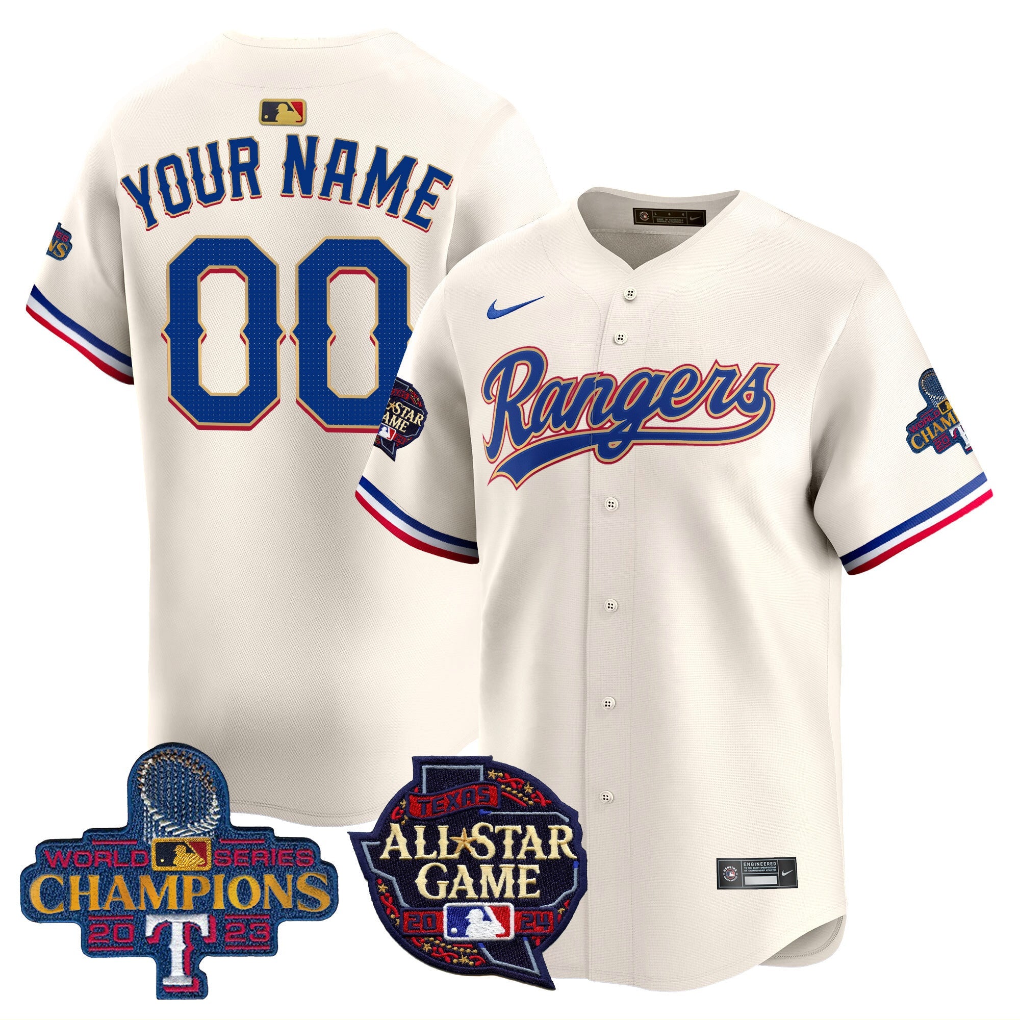 Texas 2024 All Star Game Patch Vapor Premier Limited Custom Jersey