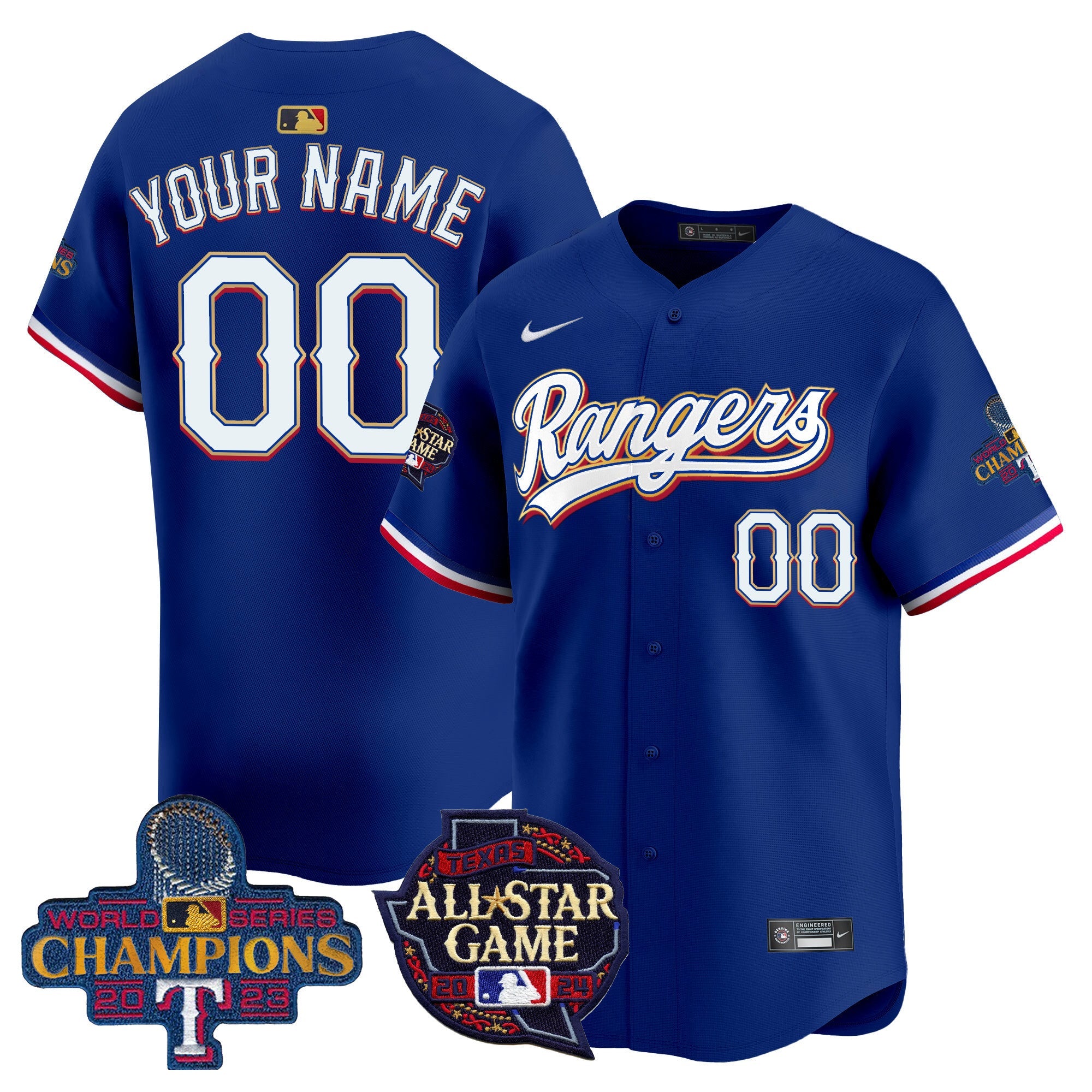 Texas 2024 All Star Game Patch Vapor Premier Limited Custom Jersey