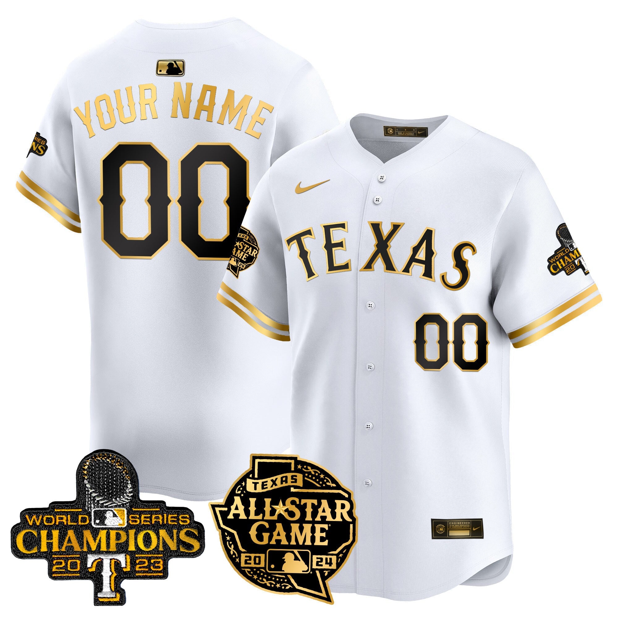 Texas 2024 All Star Game Patch Vapor Premier Limited Custom Jersey