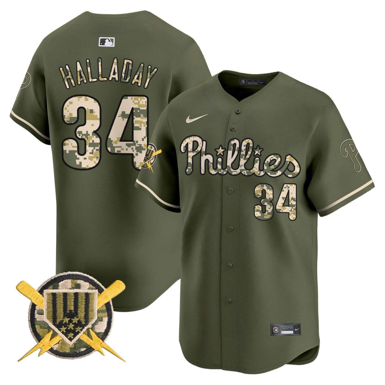 Men’s Roy Halladay Armed Forces Day Vapor Premier Limited Jersey