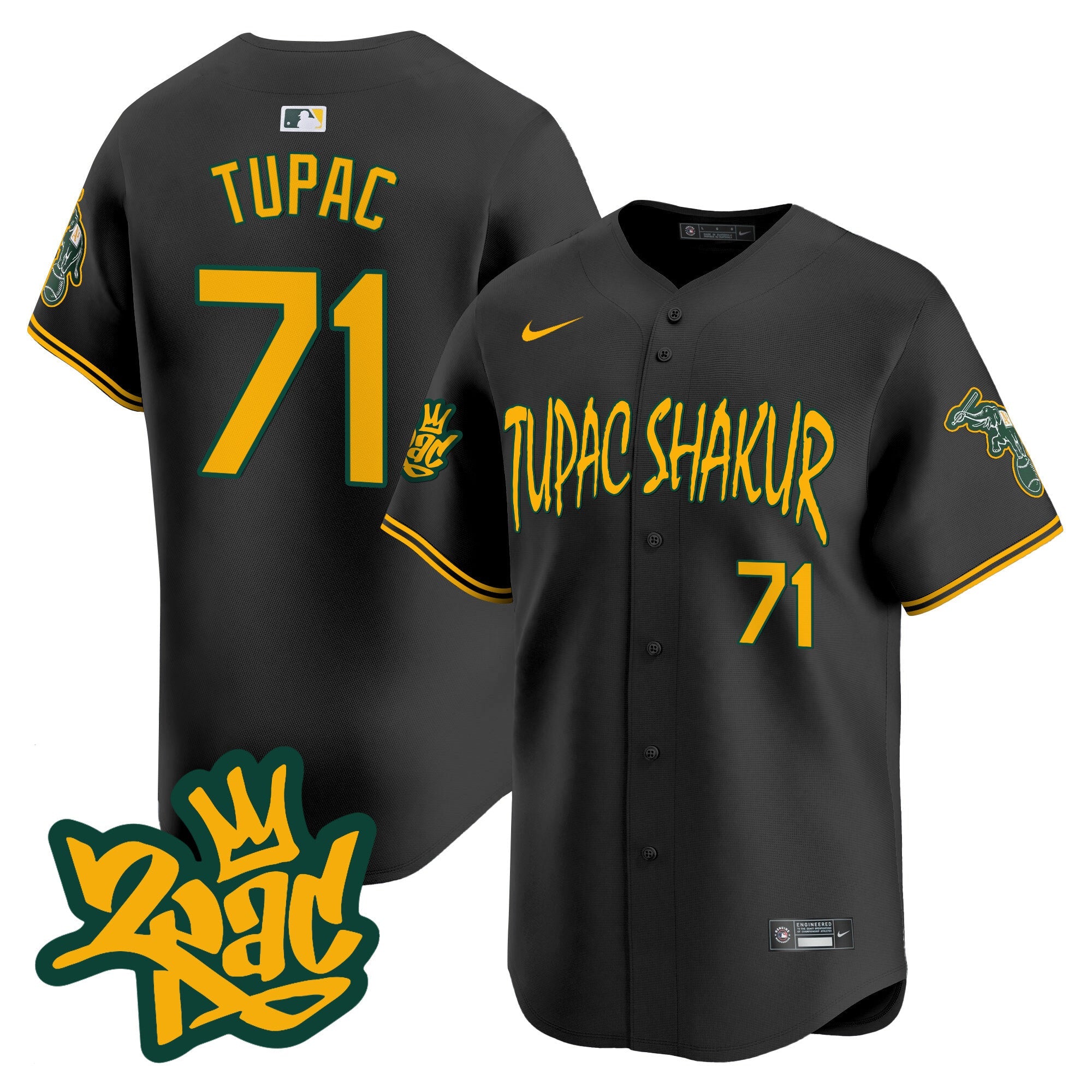 Men’s Oakland Tupac Shakur Vapor Premier Limited Jersey
