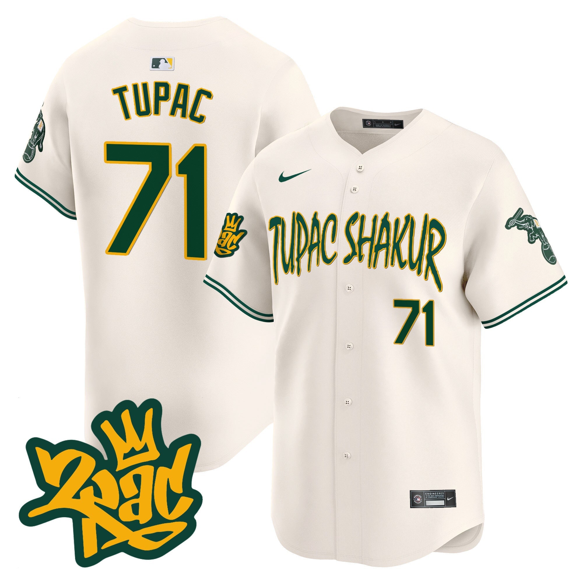 Men’s Oakland Tupac Shakur Vapor Premier Limited Jersey