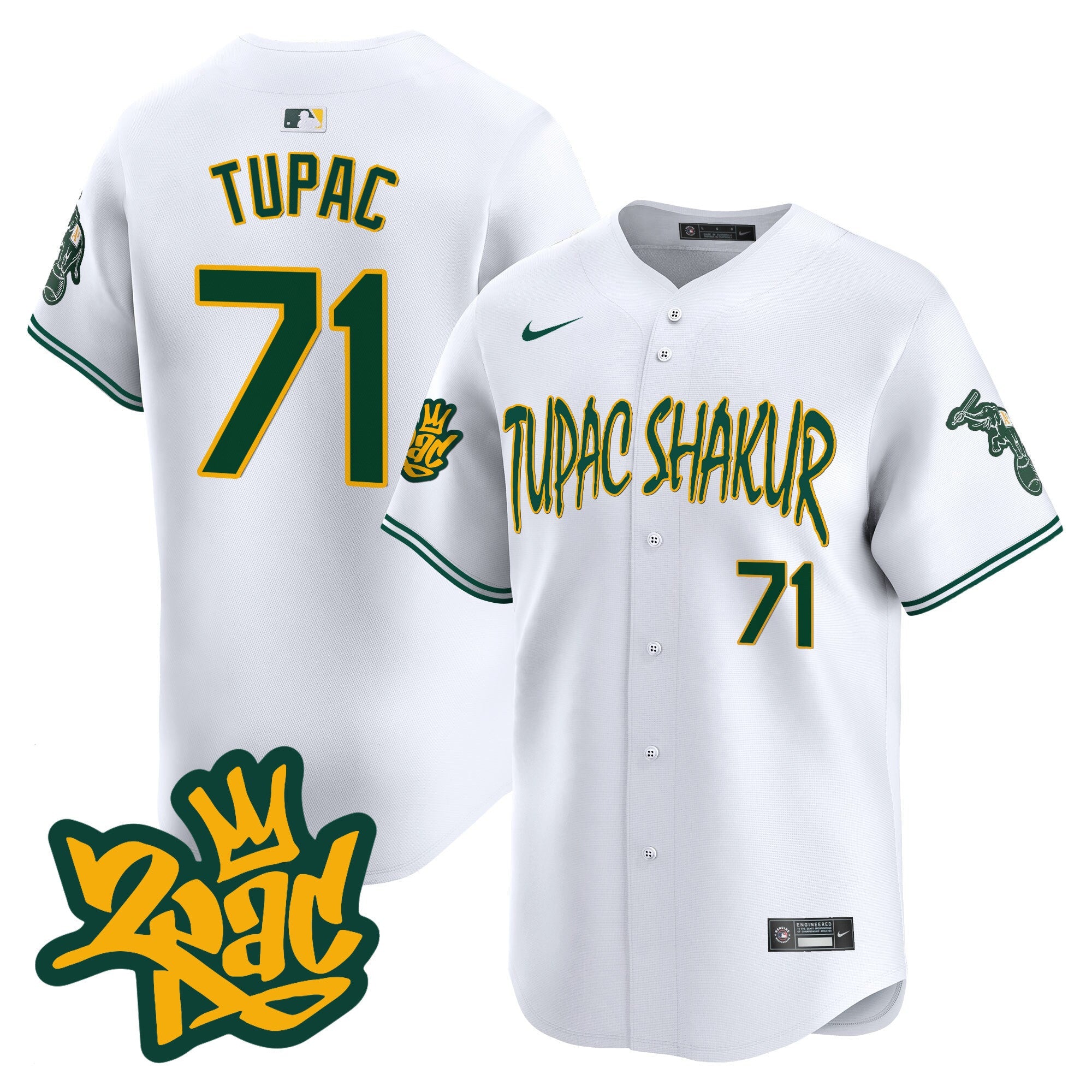 Men’s Oakland Tupac Shakur Vapor Premier Limited Jersey