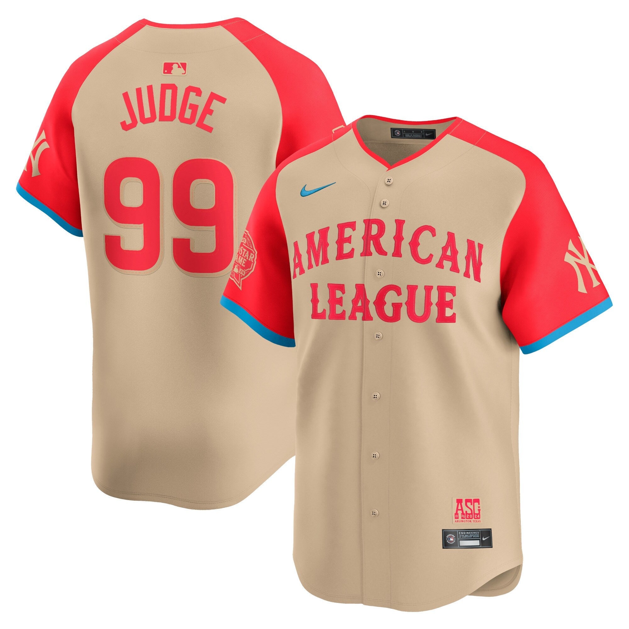 American League 2024 All-Star Game Limited Jersey – Cream