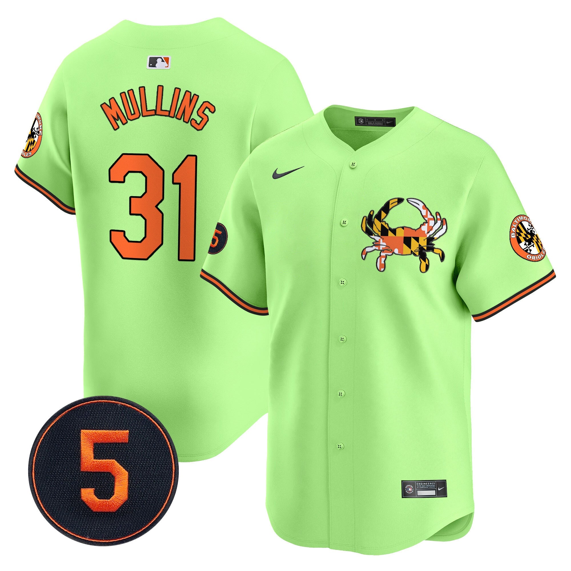 Unisex Baltimore Robinson Patch Vapor Premier Limited Jersey V3