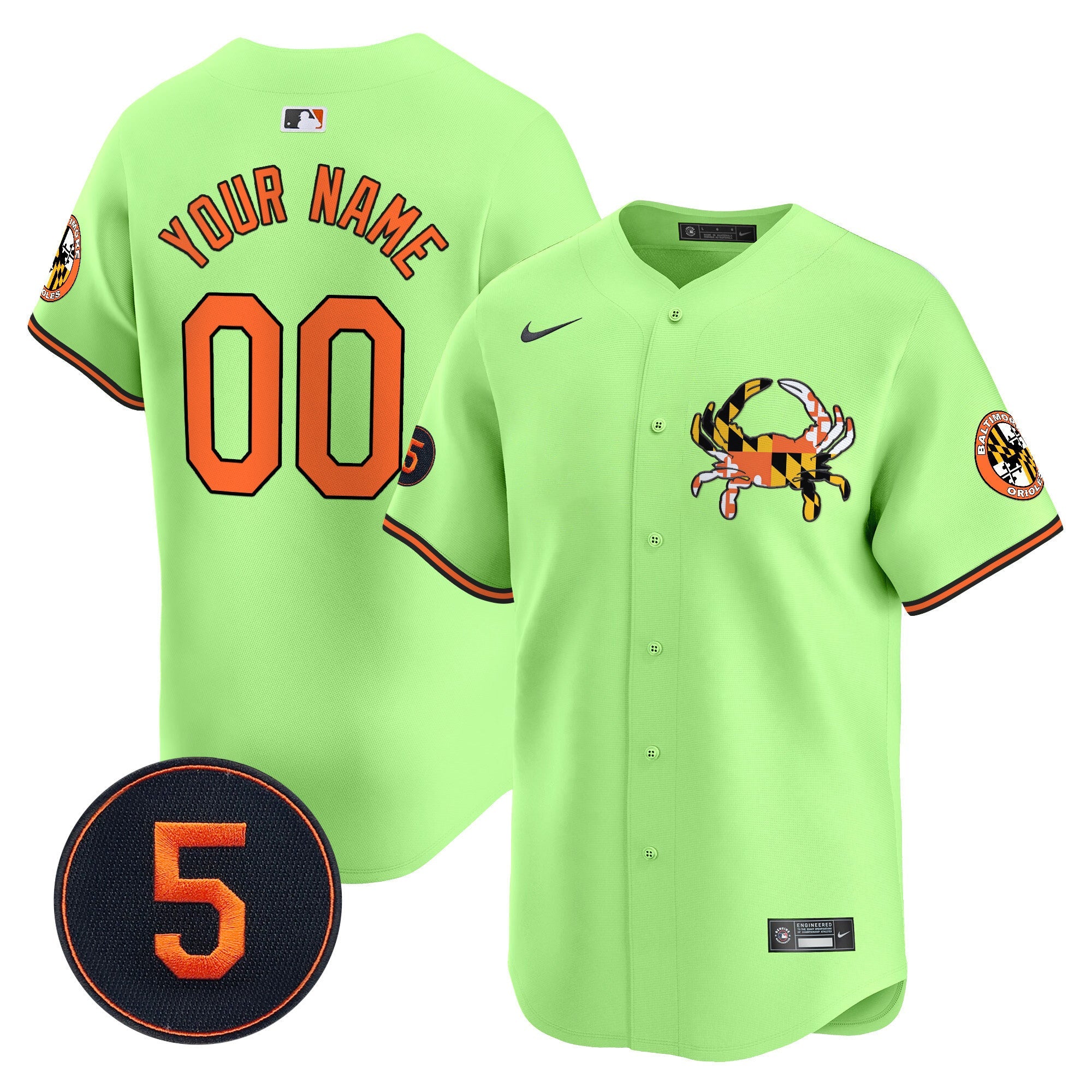 Unisex Baltimore Robinson Patch Vapor Premier Limited Custom Jersey V3