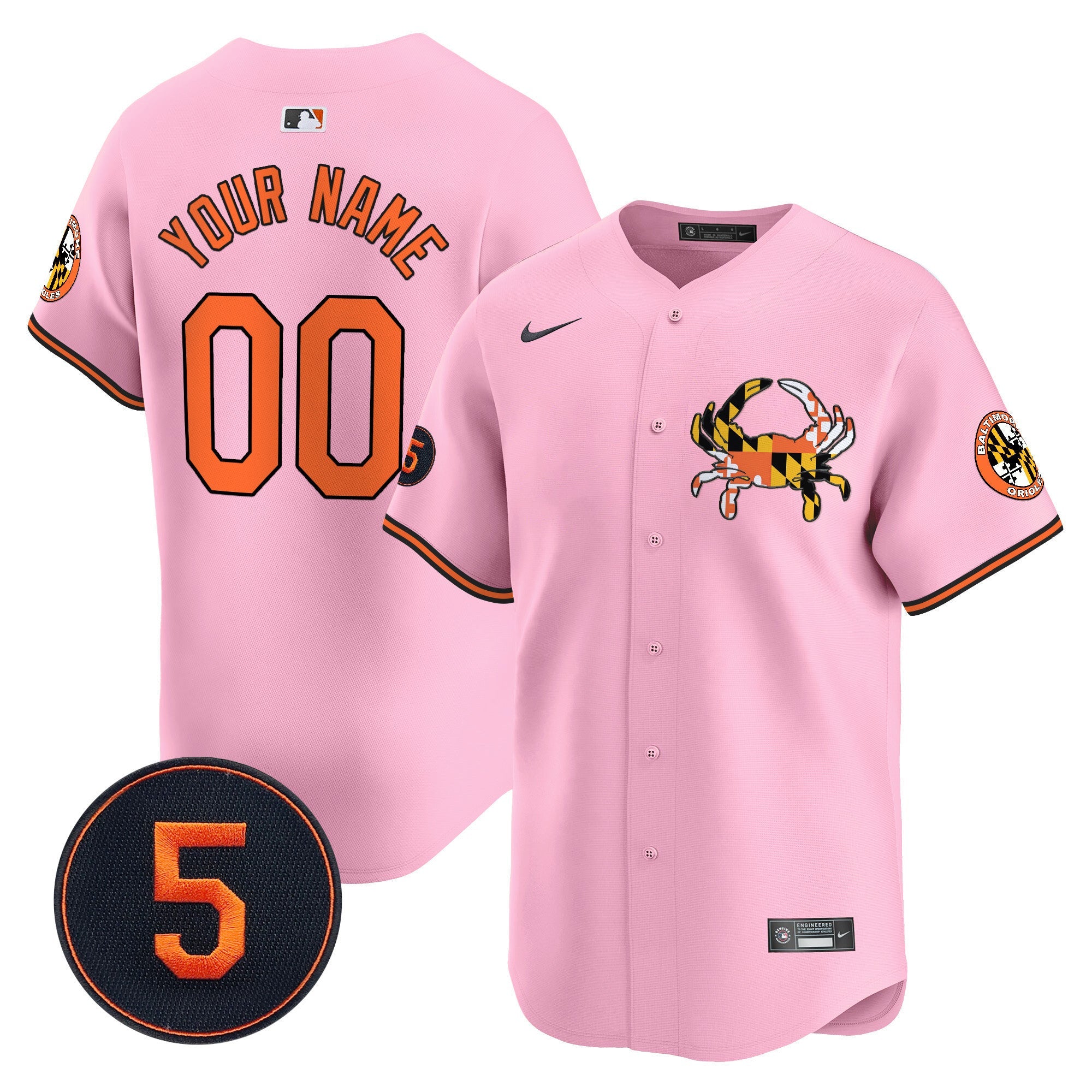 Unisex Baltimore Robinson Patch Vapor Premier Limited Custom Jersey V3