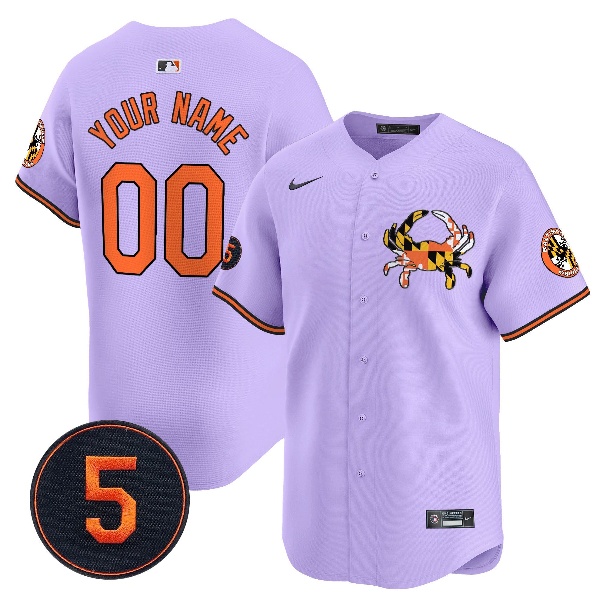 Unisex Baltimore Robinson Patch Vapor Premier Limited Custom Jersey V3