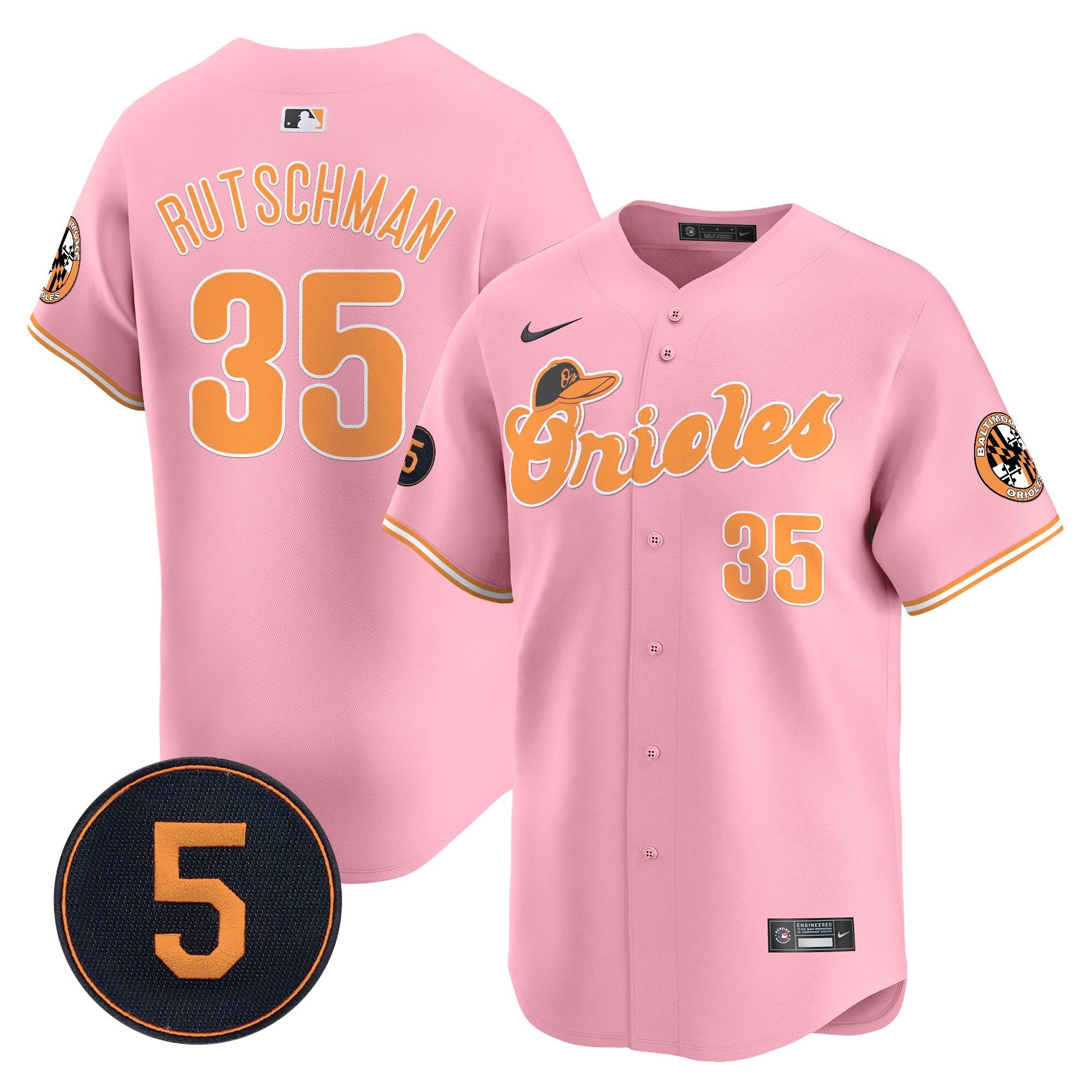 Unisex Baltimore Pastel Style Robinson Patch Vapor Premier Limited Jersey