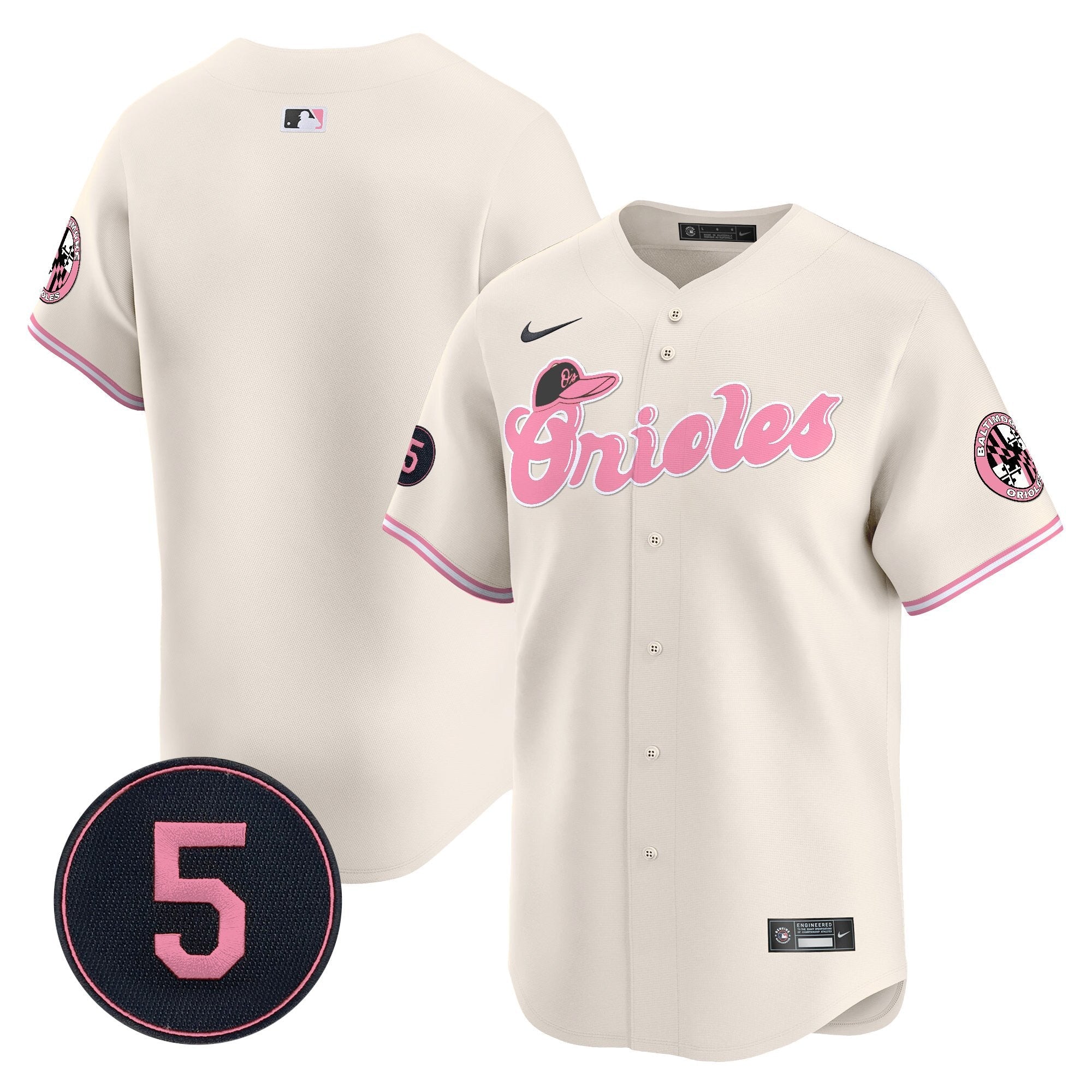 Unisex Baltimore Pastel Style Robinson Patch Vapor Premier Limited Jersey