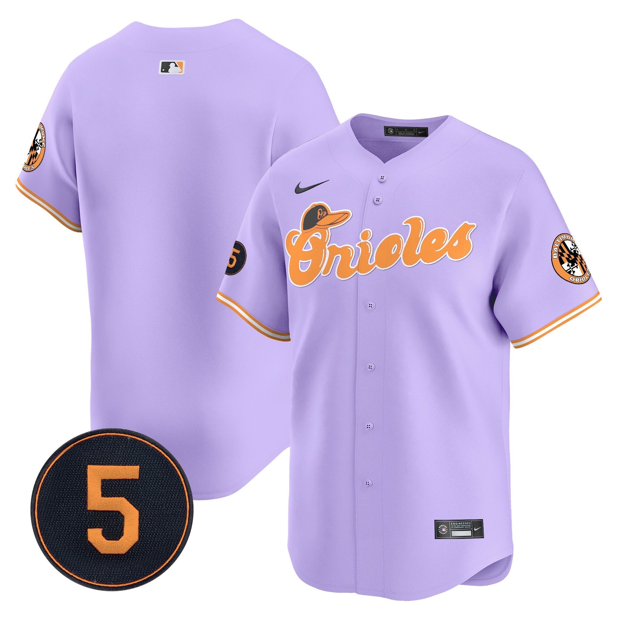 Unisex Baltimore Pastel Style Robinson Patch Vapor Premier Limited Jersey