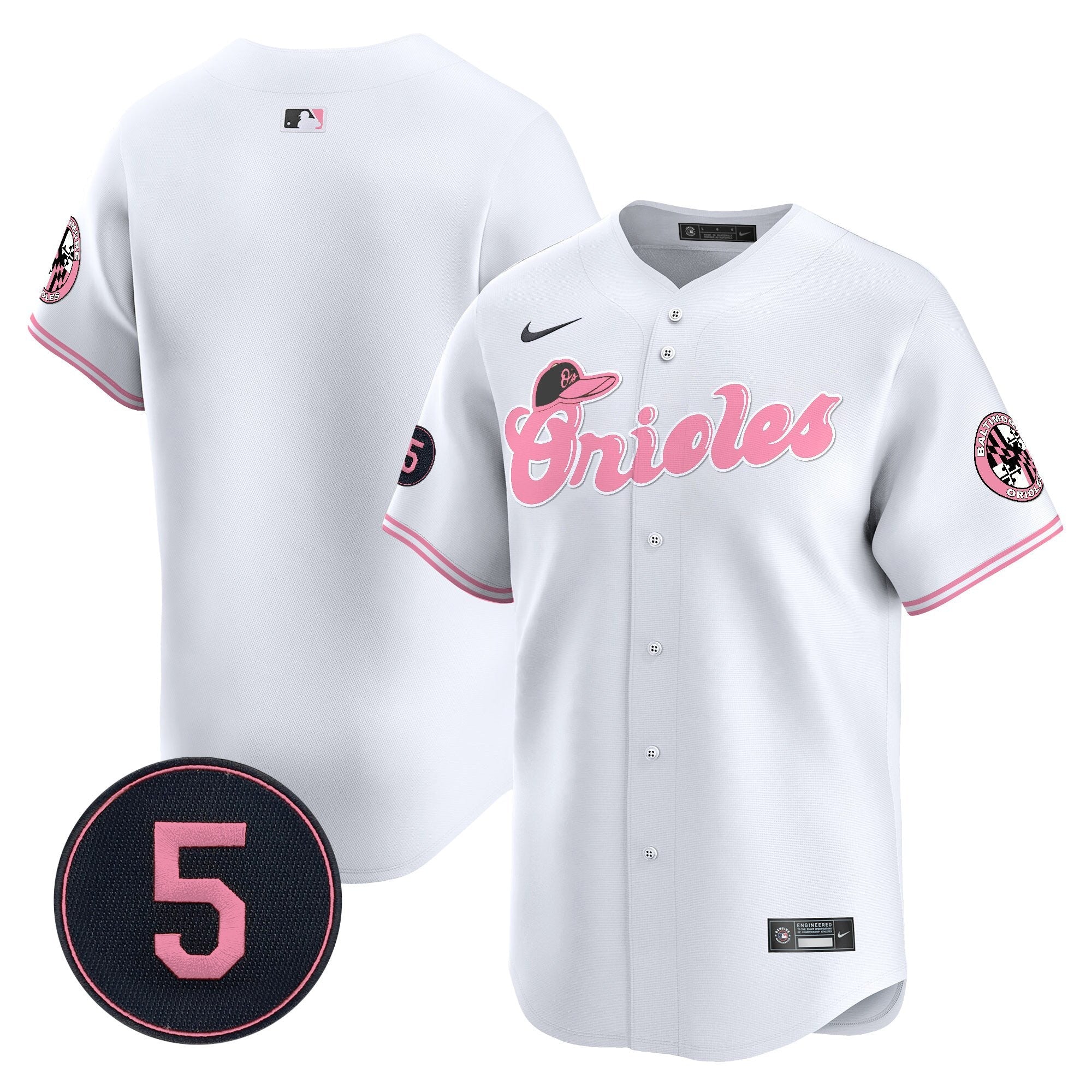 Unisex Baltimore Pastel Style Robinson Patch Vapor Premier Limited Jersey