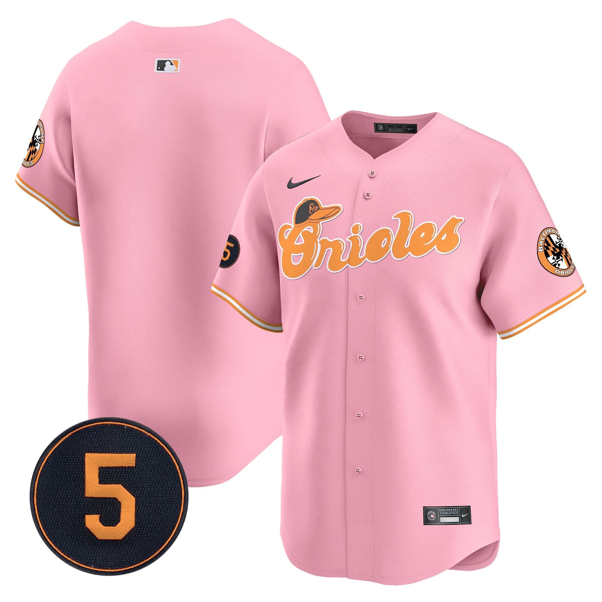 Unisex Baltimore Pastel Style Robinson Patch Vapor Premier Limited Jersey
